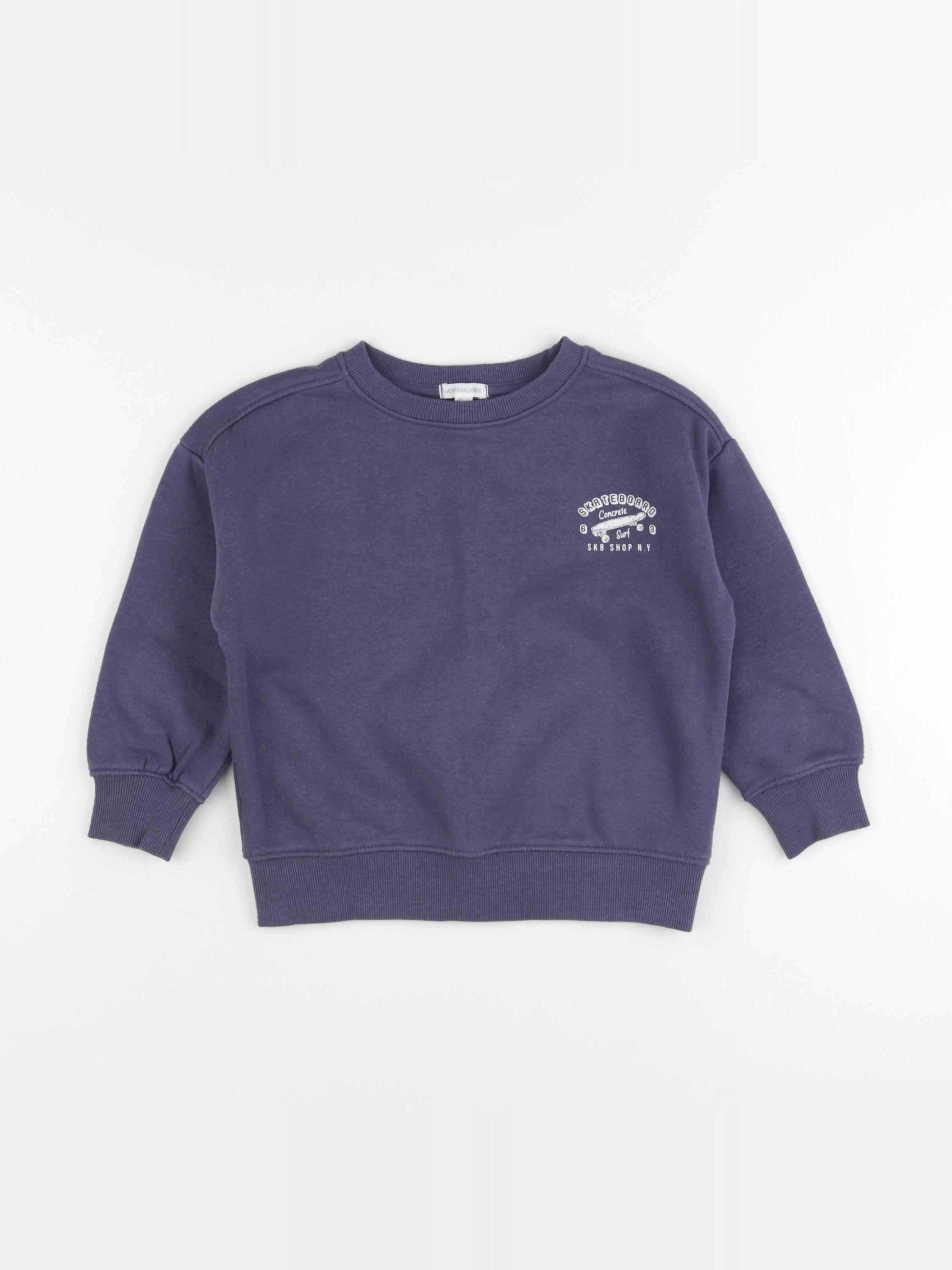 Vertbaudet - sweat bleu - 4 ans
