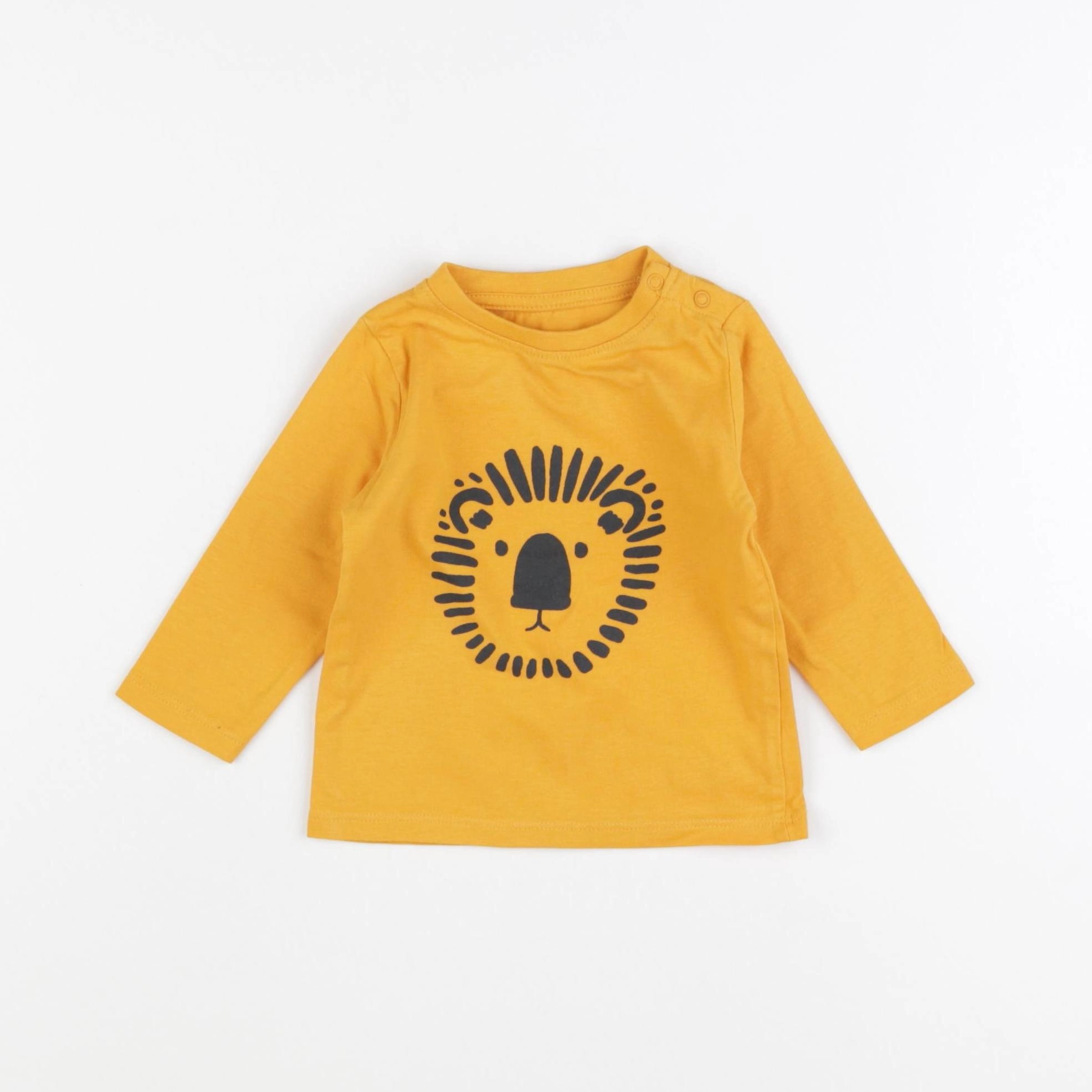 Vertbaudet - tee-shirt jaune - 6 mois