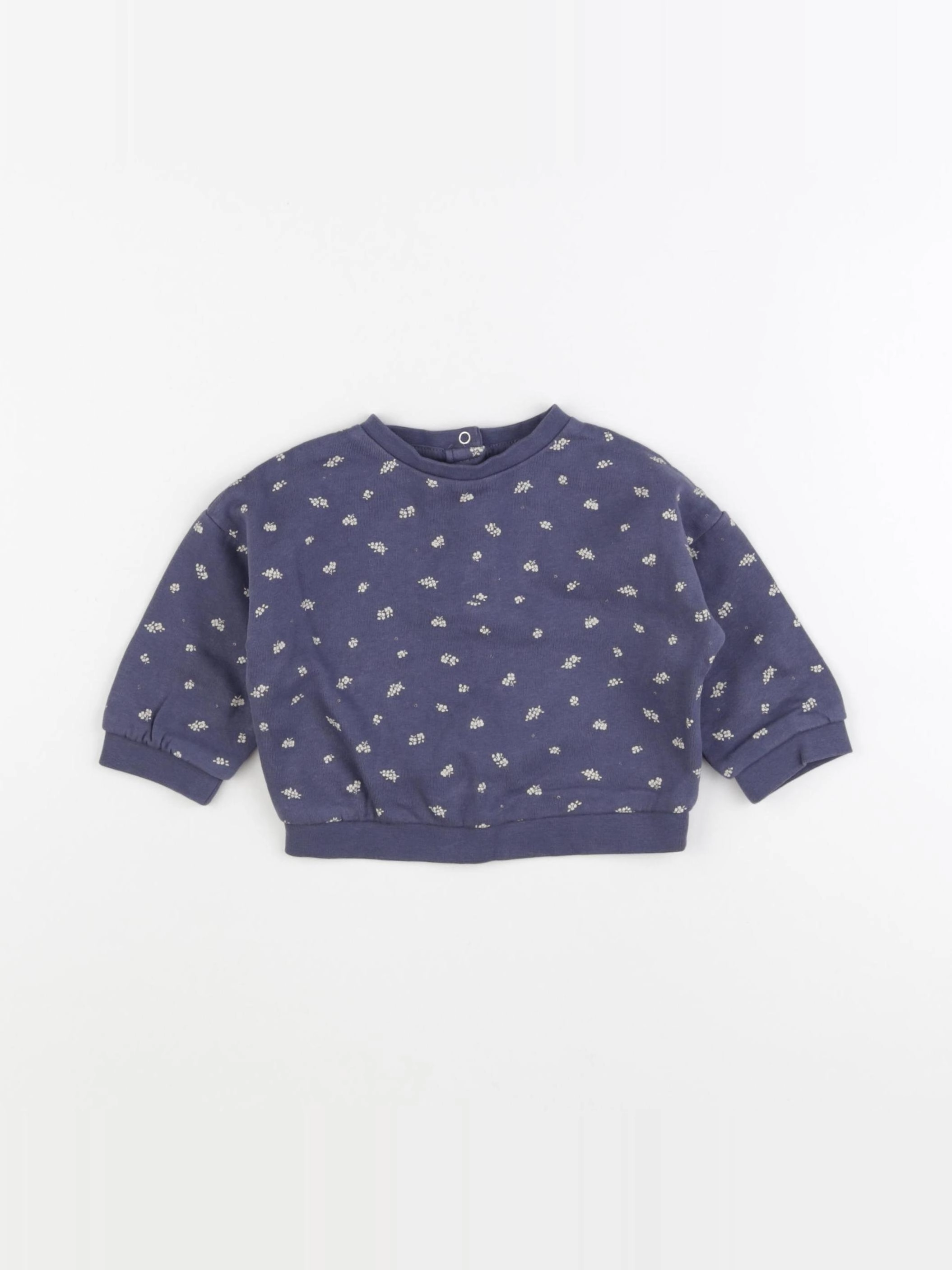 Vertbaudet - sweat bleu - 6 mois