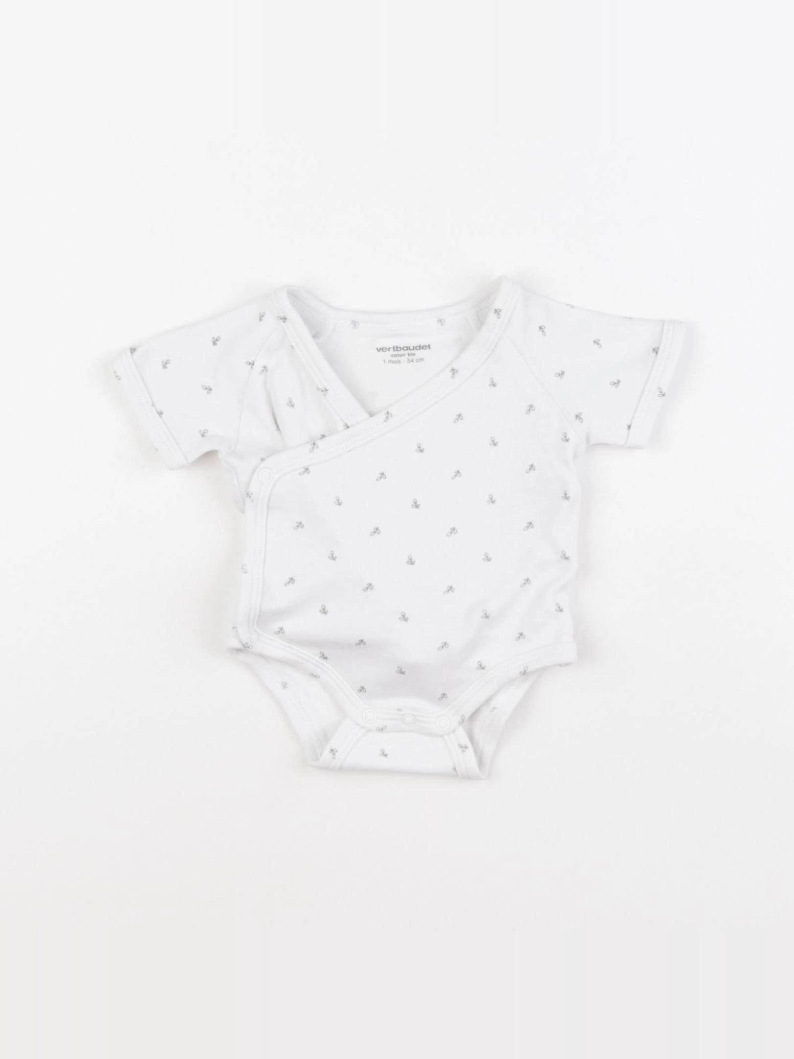 Vertbaudet - body blanc - 1 mois
