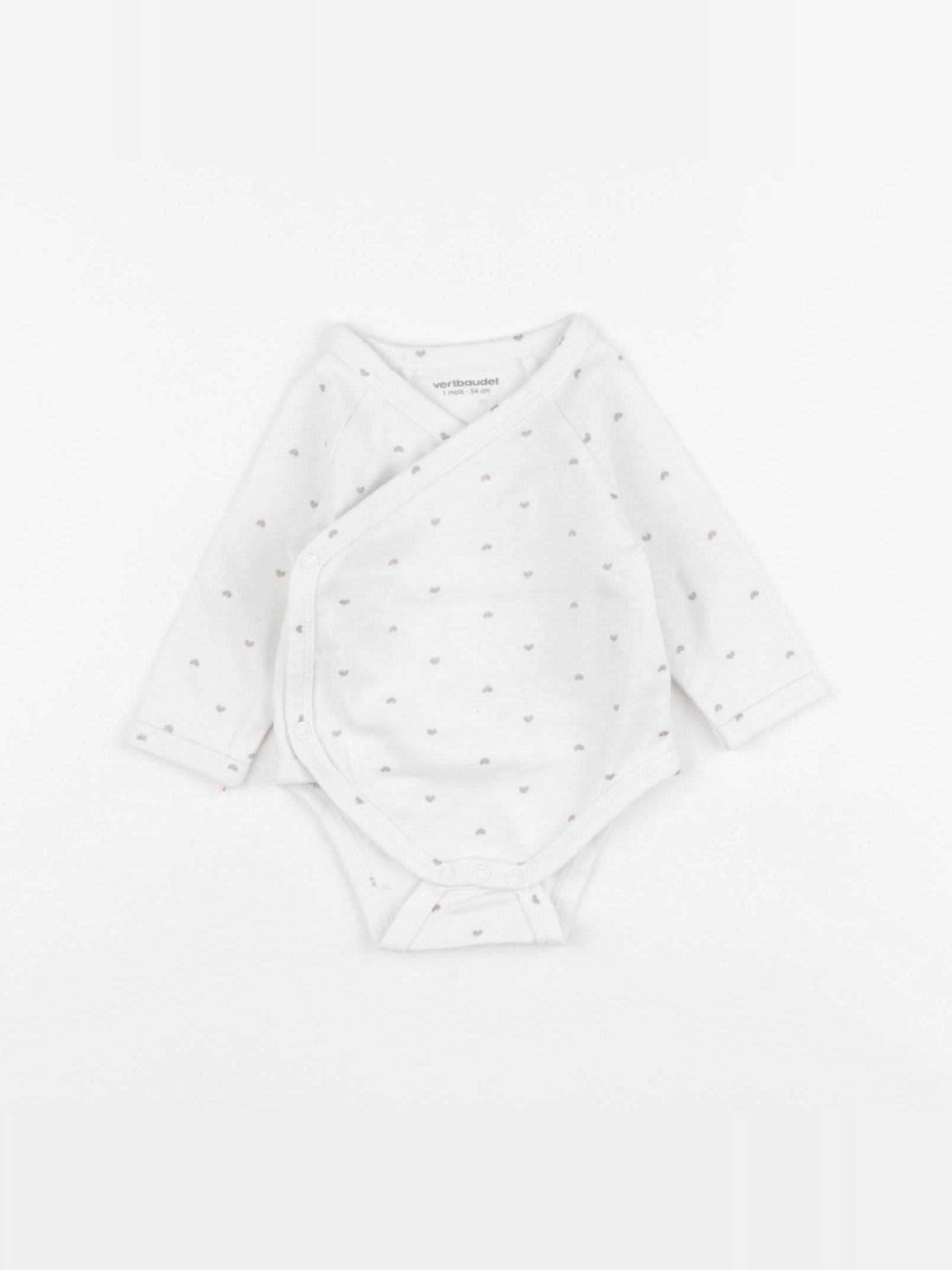 Vertbaudet - body blanc - 1 mois