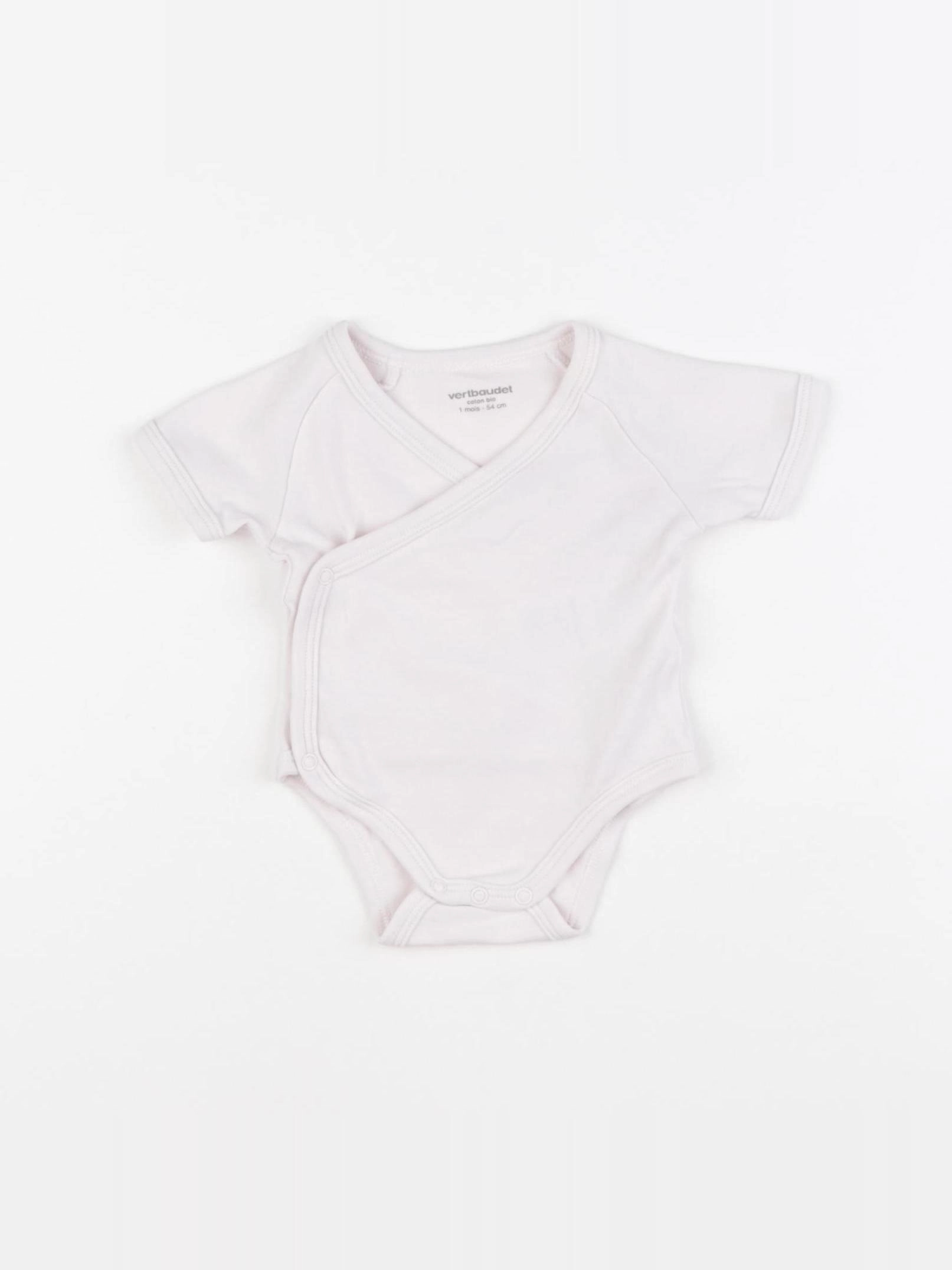 Vertbaudet - body rose - 1 mois