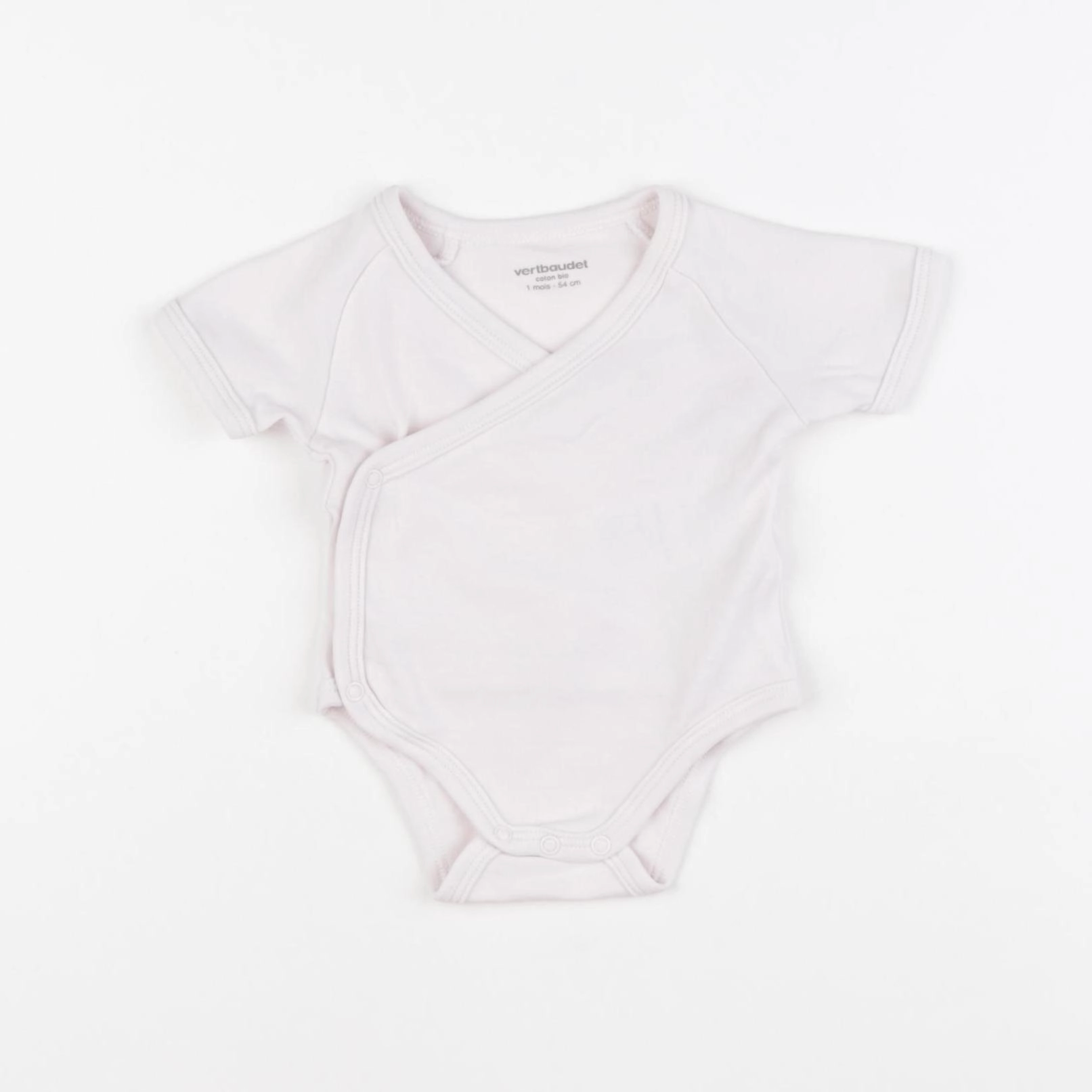 Vertbaudet - body rose - 1 mois