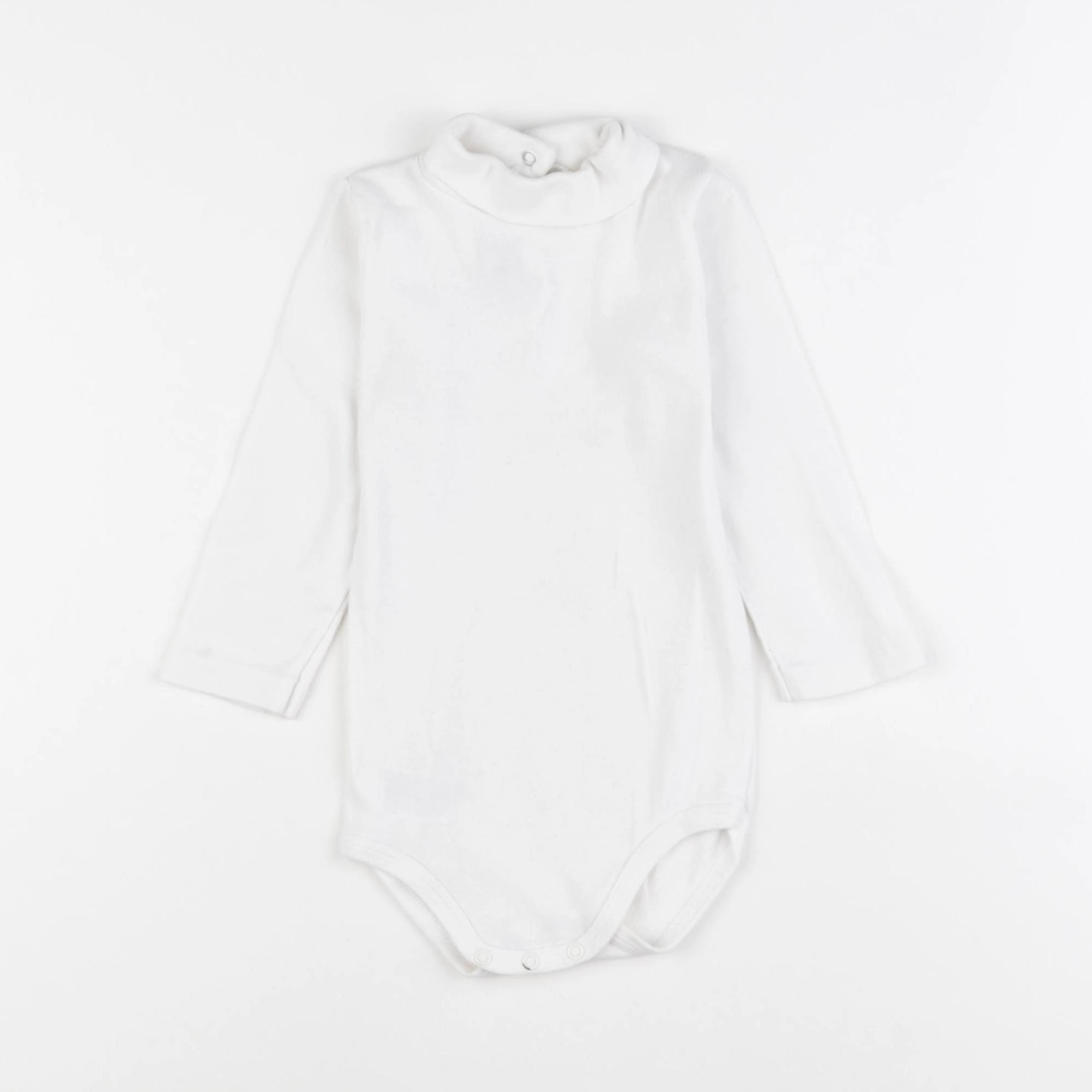 Petit Bateau - body à col blanc - 18 mois