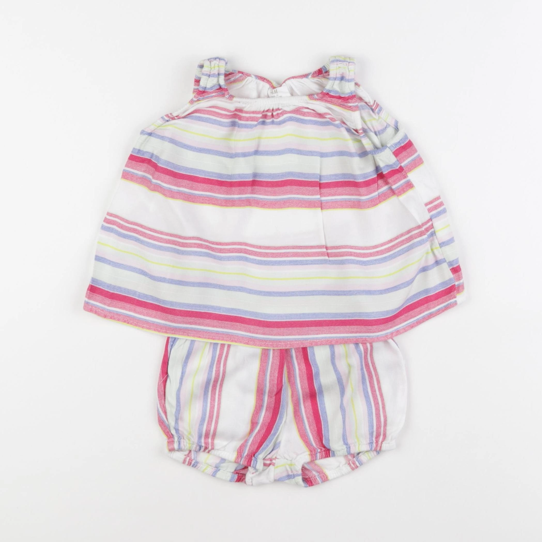 H&M - ensemble multicolore - 6/9 mois