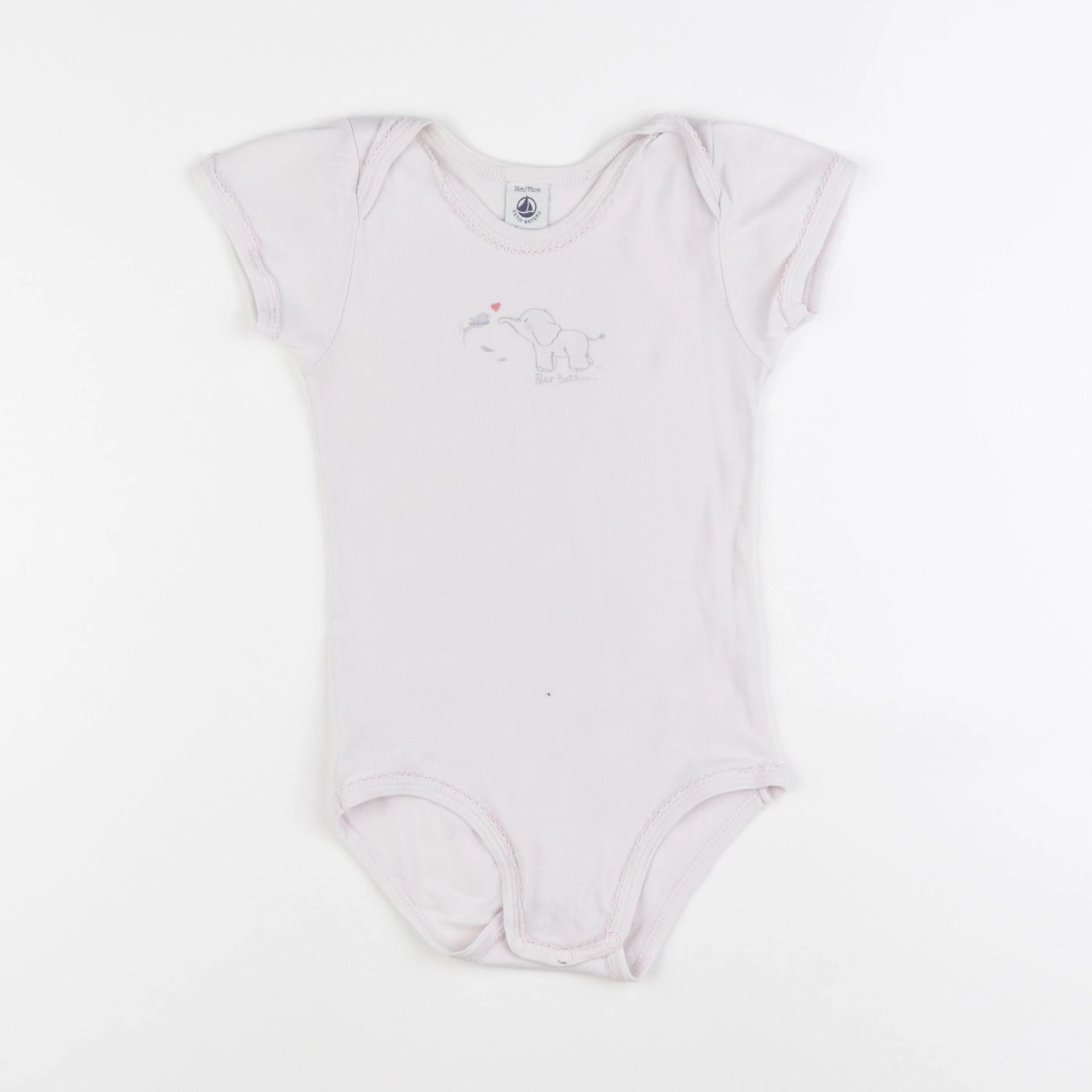 Petit Bateau - body rose - 36 mois