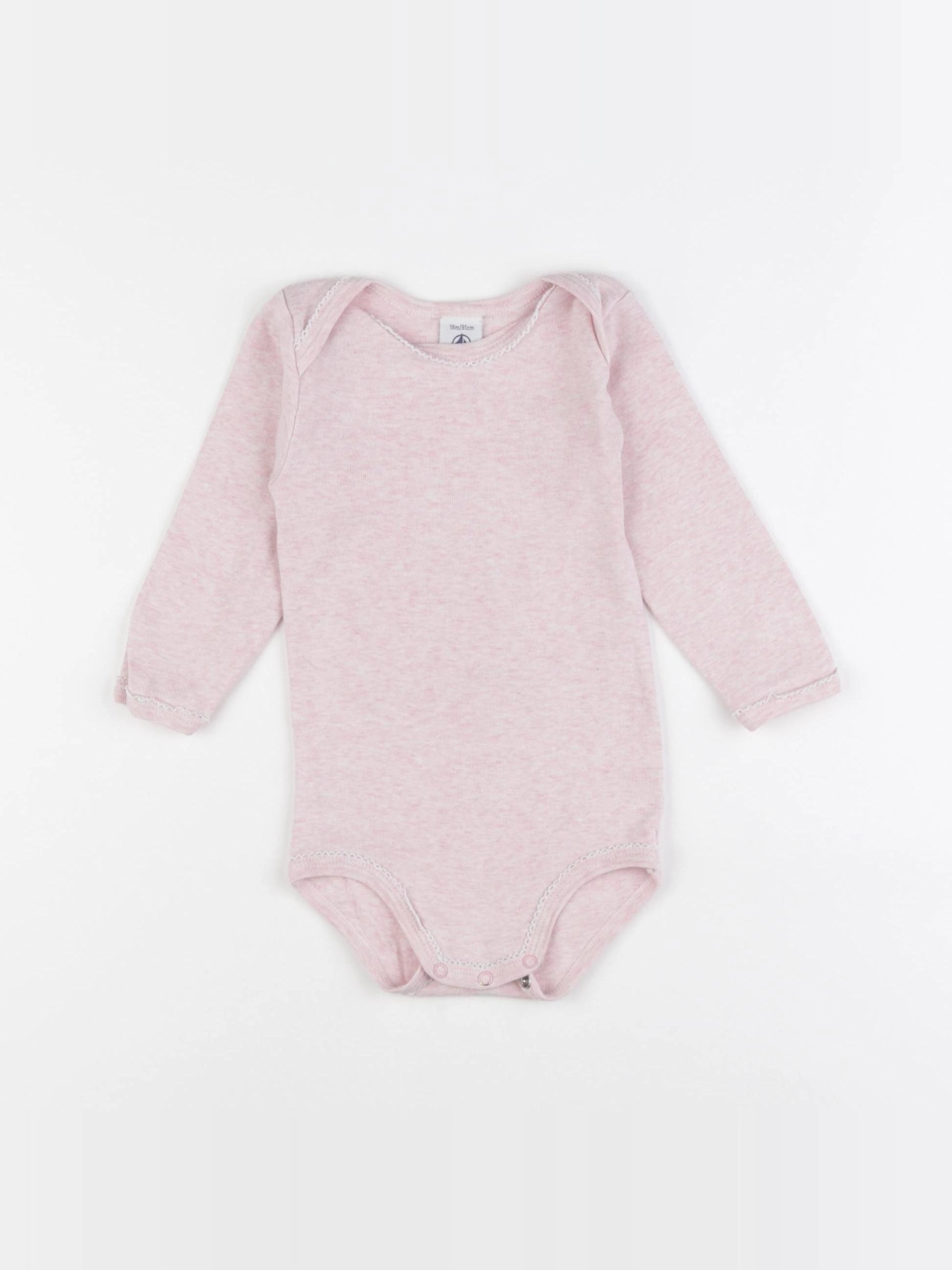 Petit Bateau - body rose - 18 mois