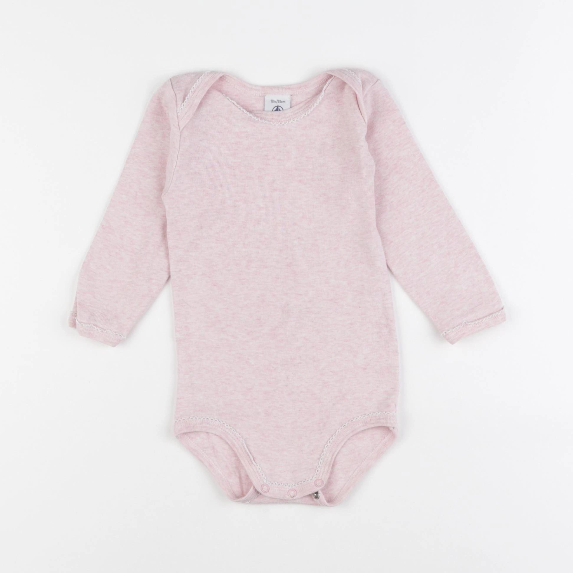 Petit Bateau - body rose - 18 mois