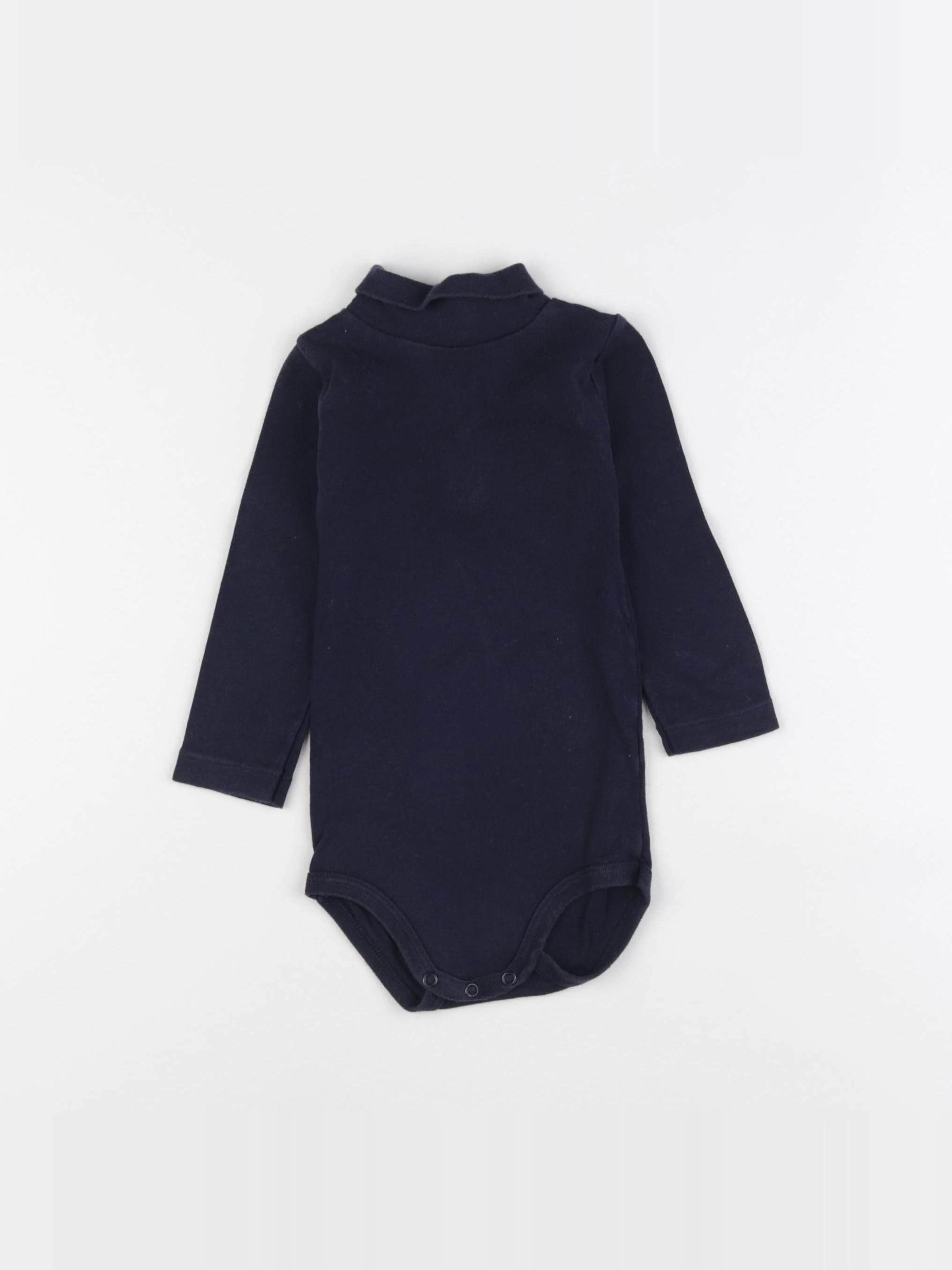 Petit Bateau - body à col bleu - 18 mois