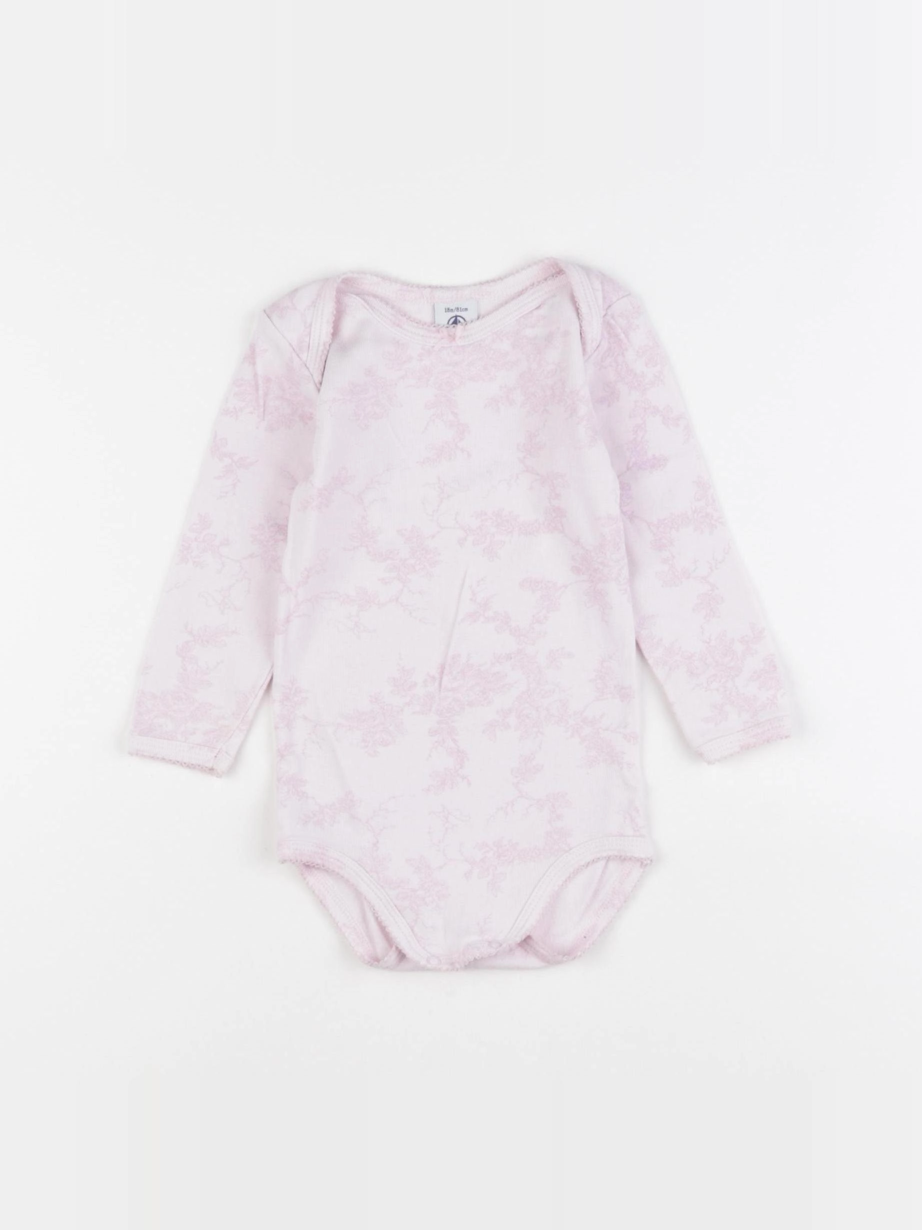 Petit Bateau - body rose - 18 mois