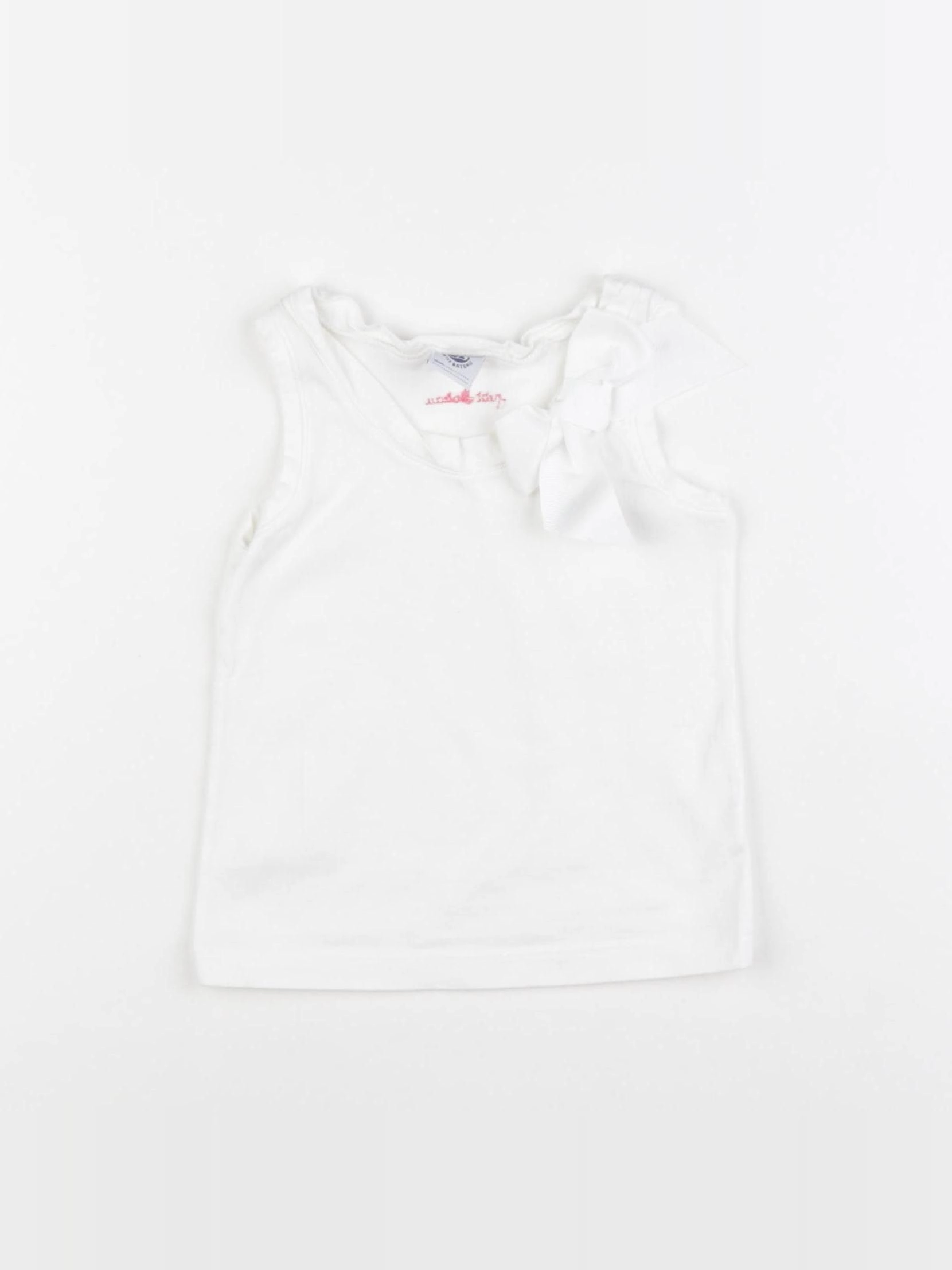 Petit Bateau - débardeur blanc - 3 ans