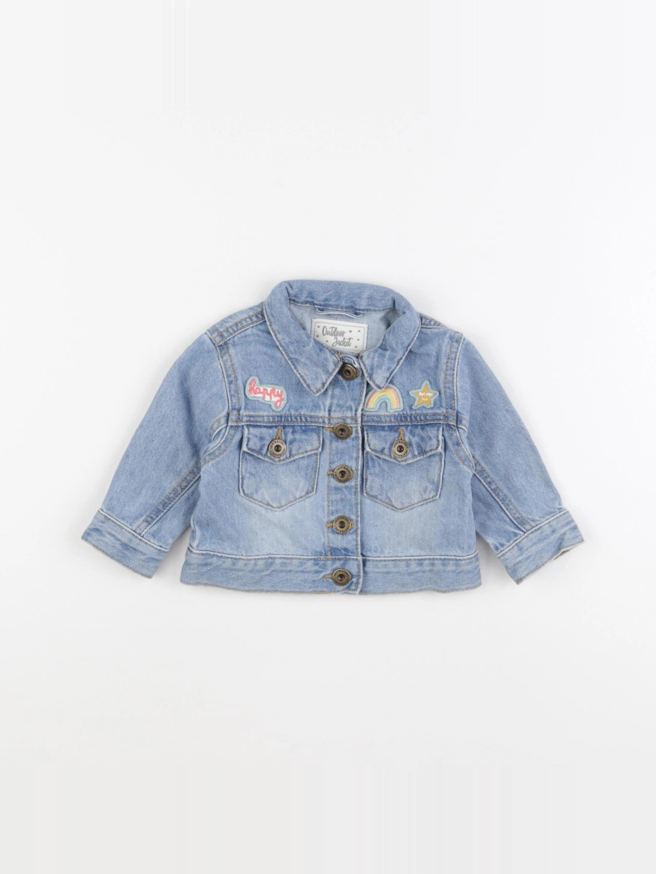 Vertbaudet - veste bleu - 9 mois