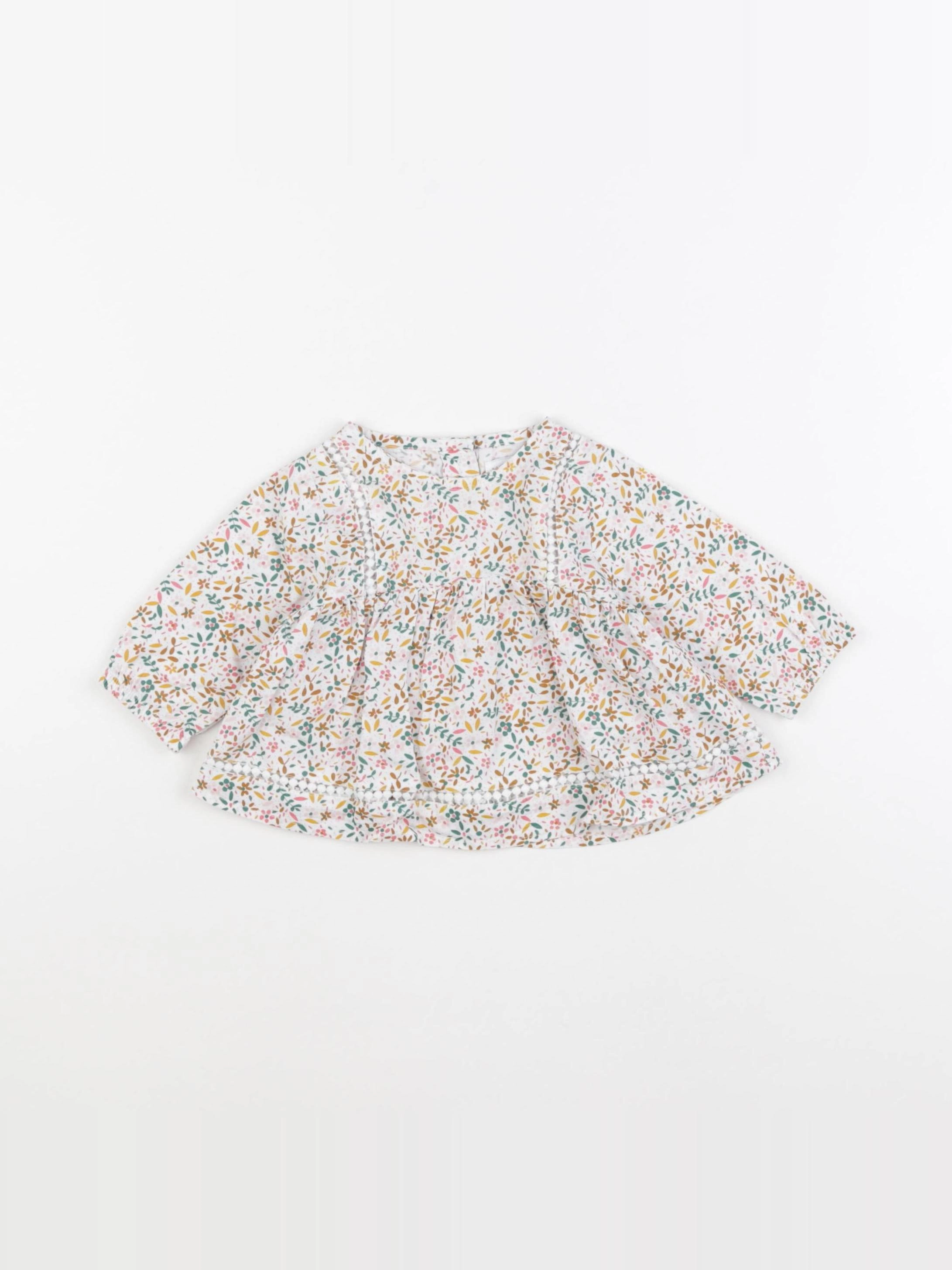 Vertbaudet - blouse multicolore - 3 mois