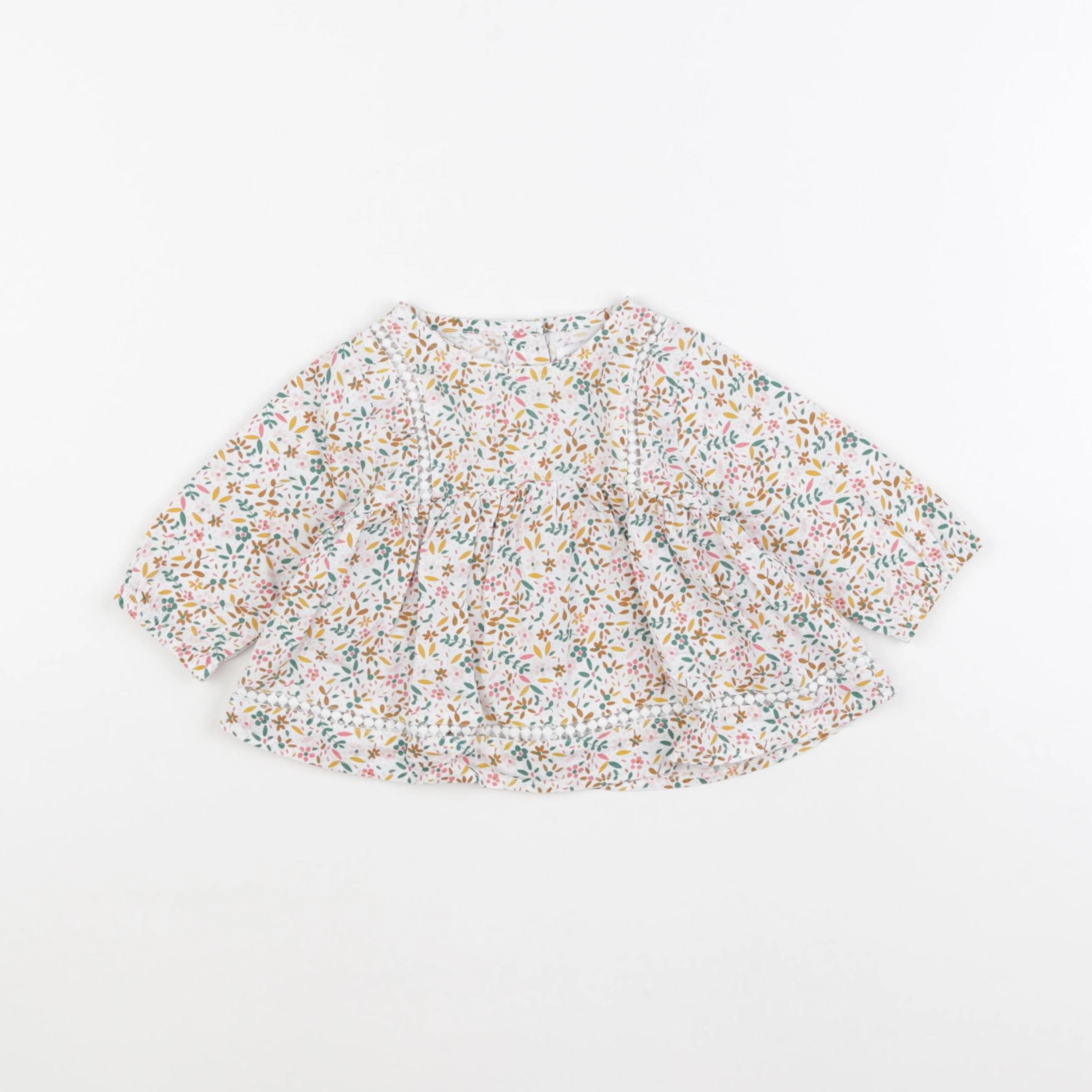 Vertbaudet - blouse multicolore - 3 mois