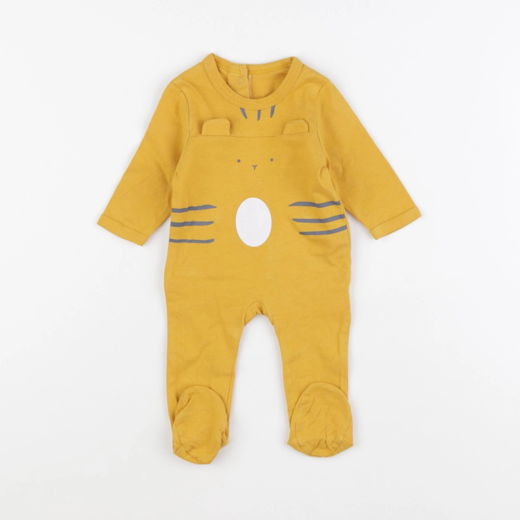 Vertbaudet - pyjama coton jaune - 1 mois