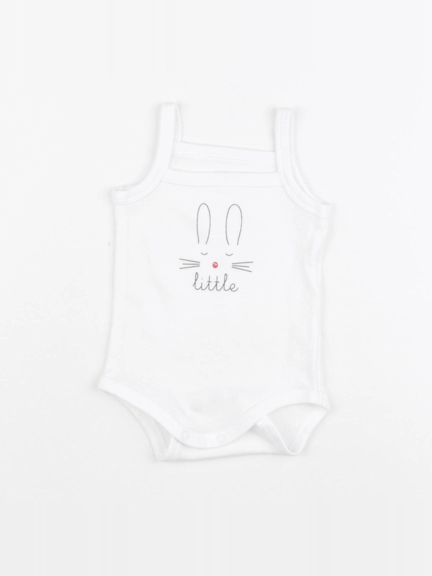 Vertbaudet - body blanc - 6 mois