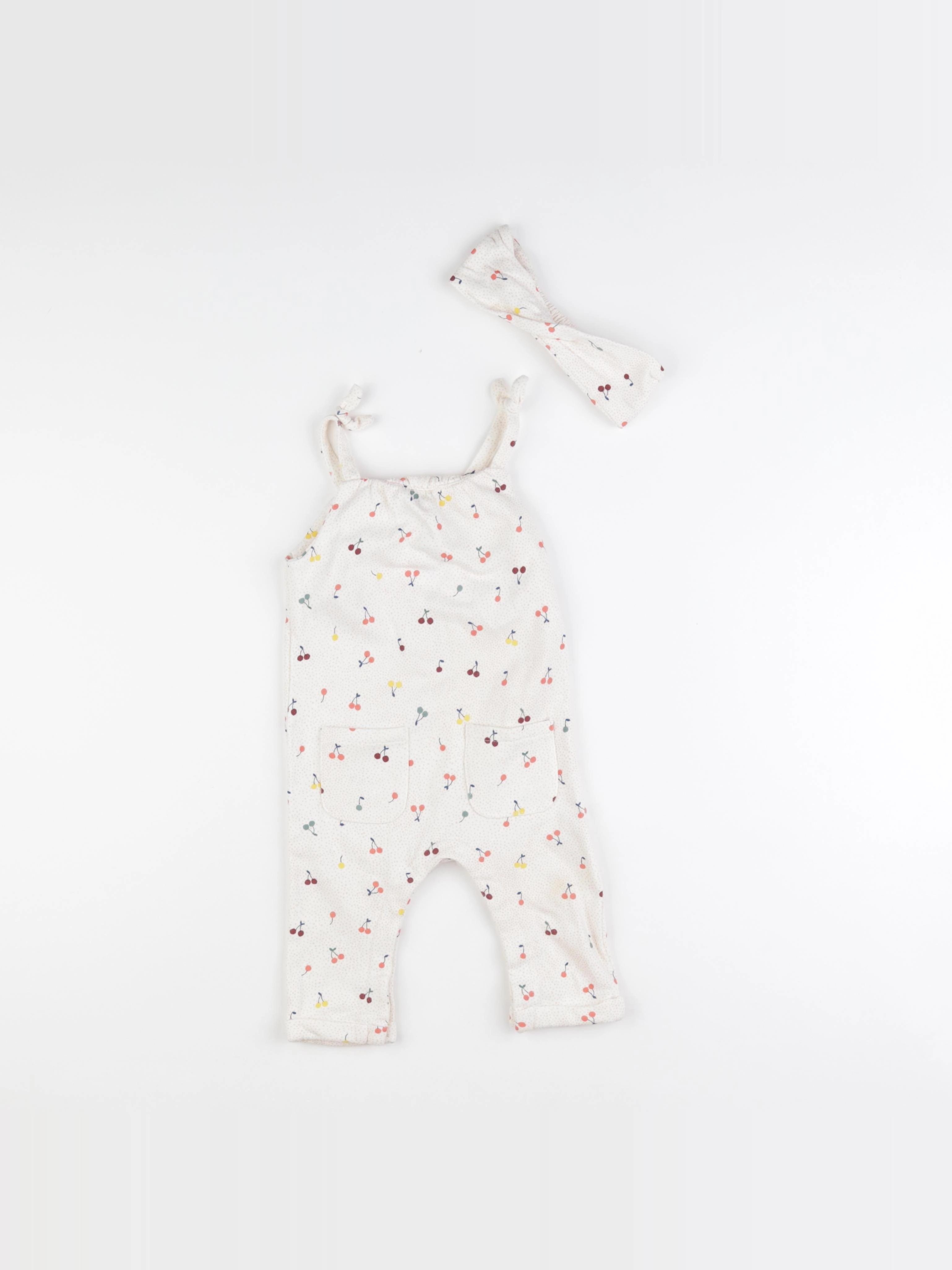 Vertbaudet - combinaison doublé multicolore - 9 mois