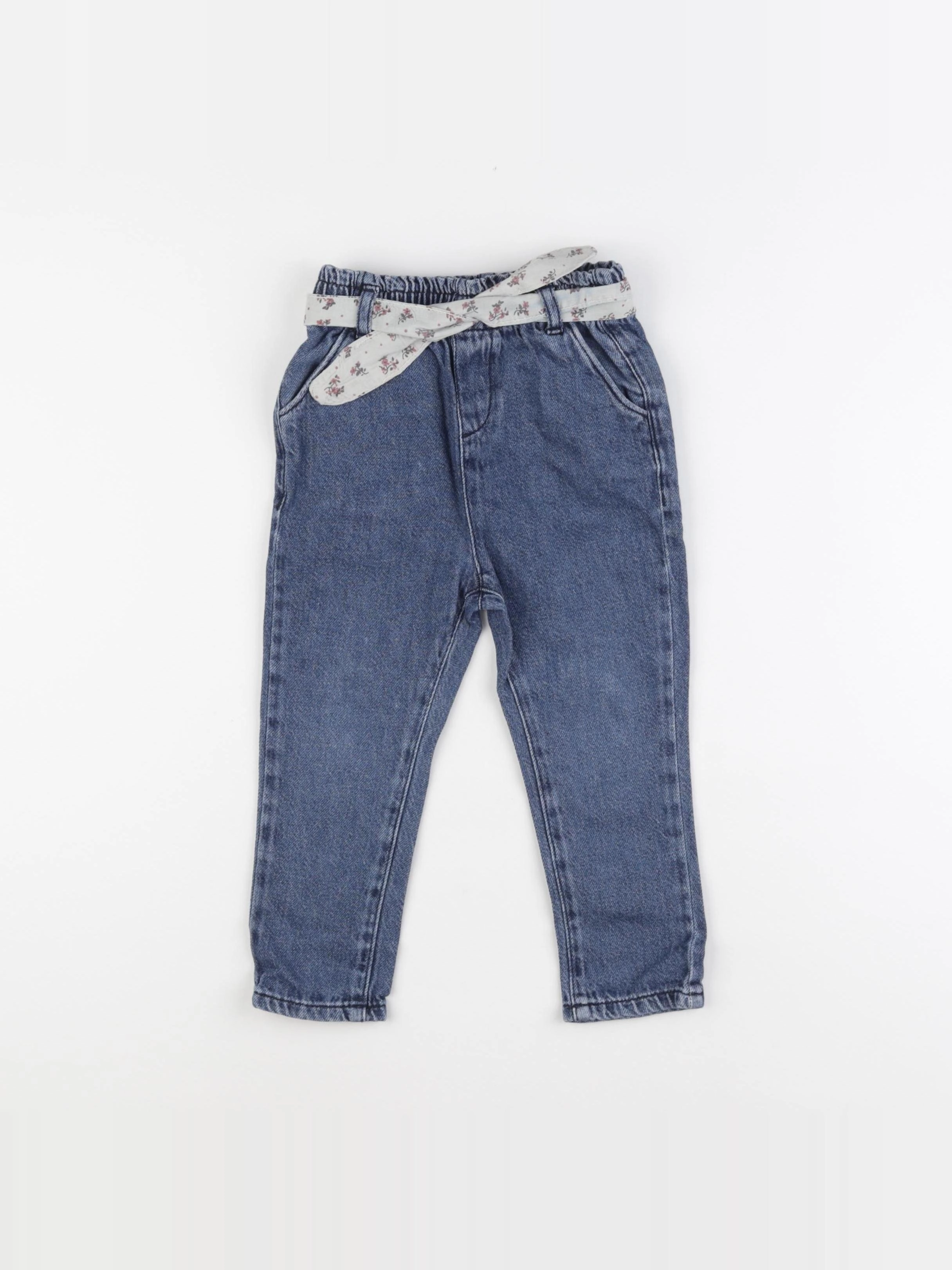 Vertbaudet - jegging bleu - 24 mois