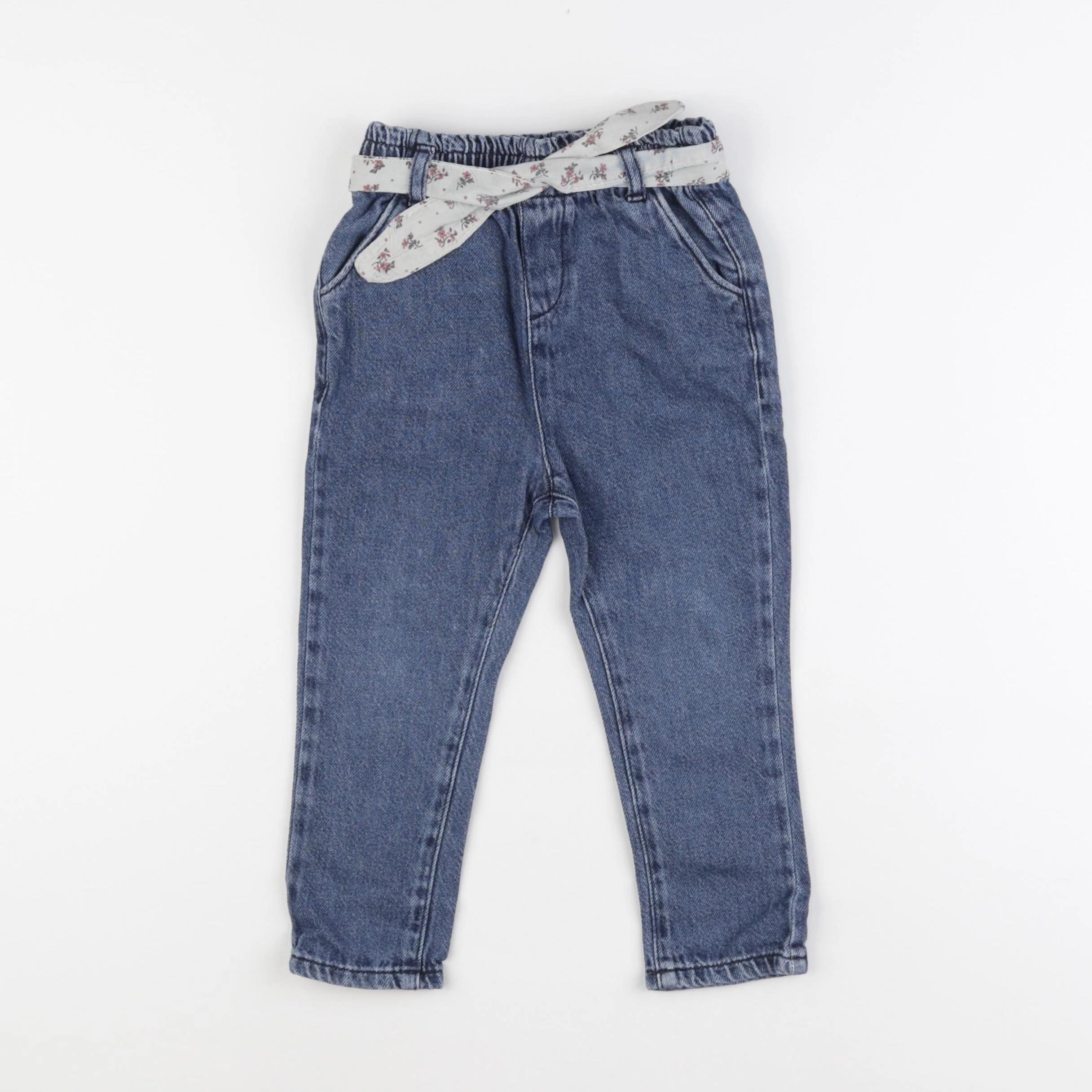 Vertbaudet - jegging bleu - 24 mois