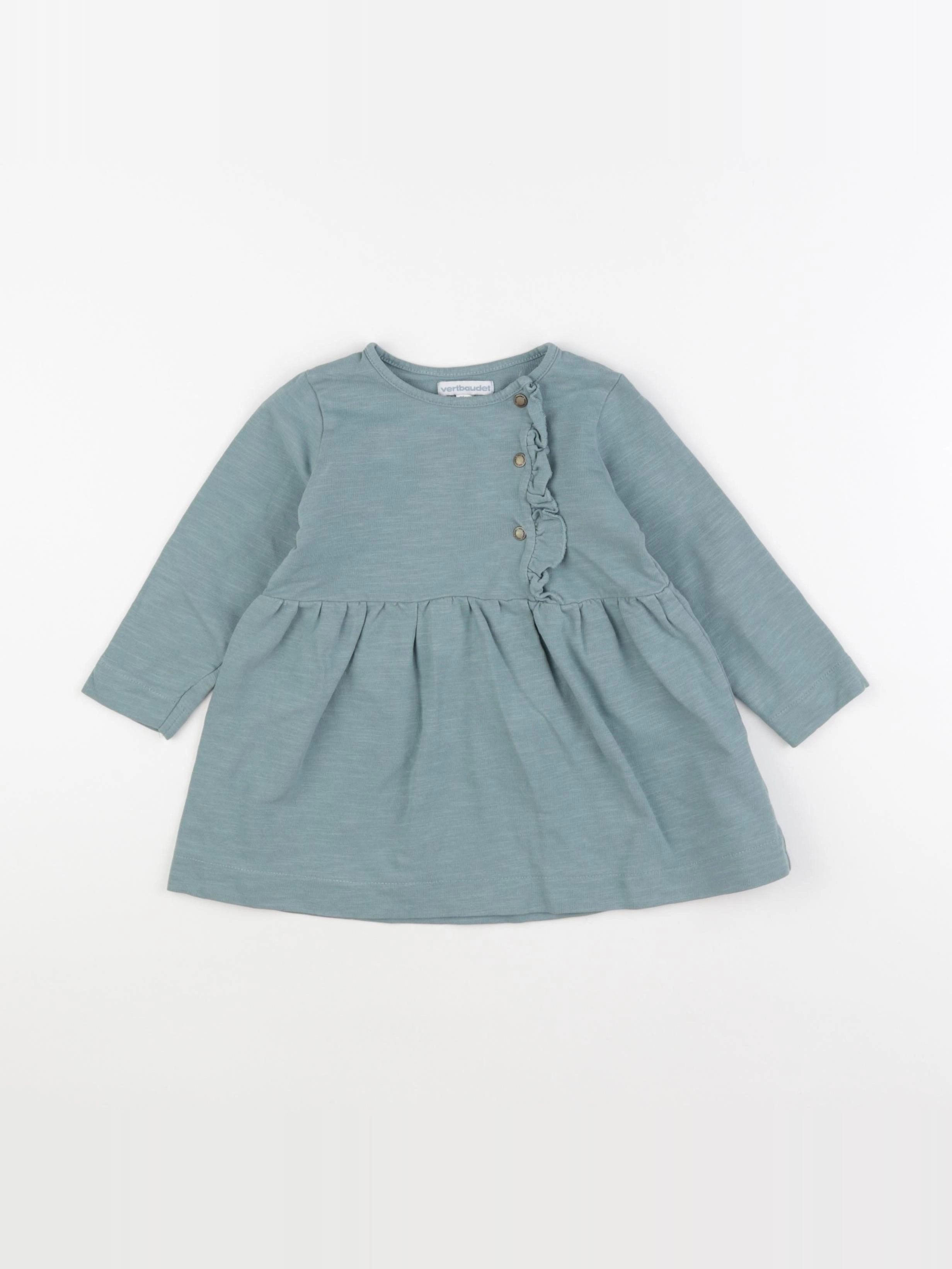 Vertbaudet - robe vert - 24 mois