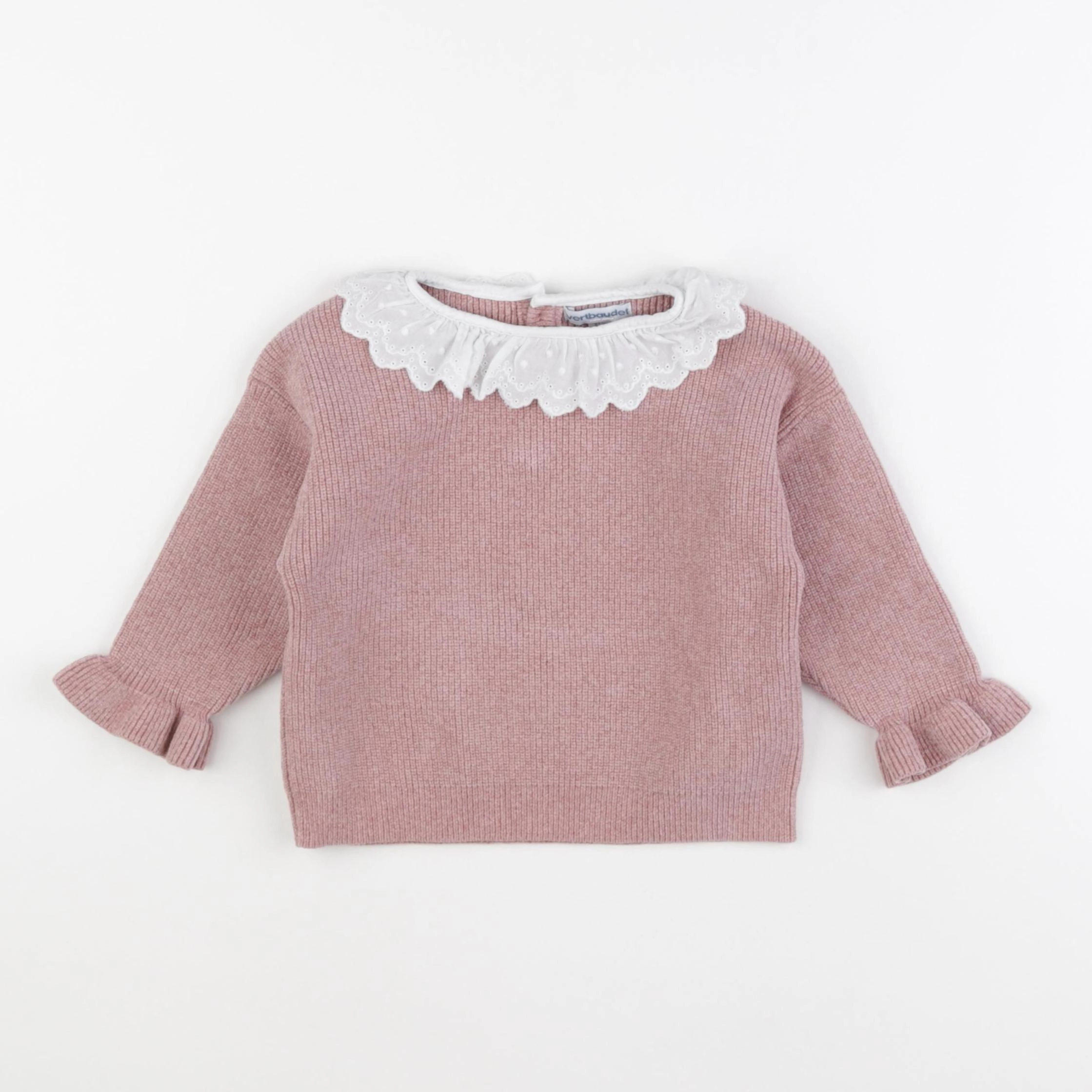 Vertbaudet - pull rose - 18 mois