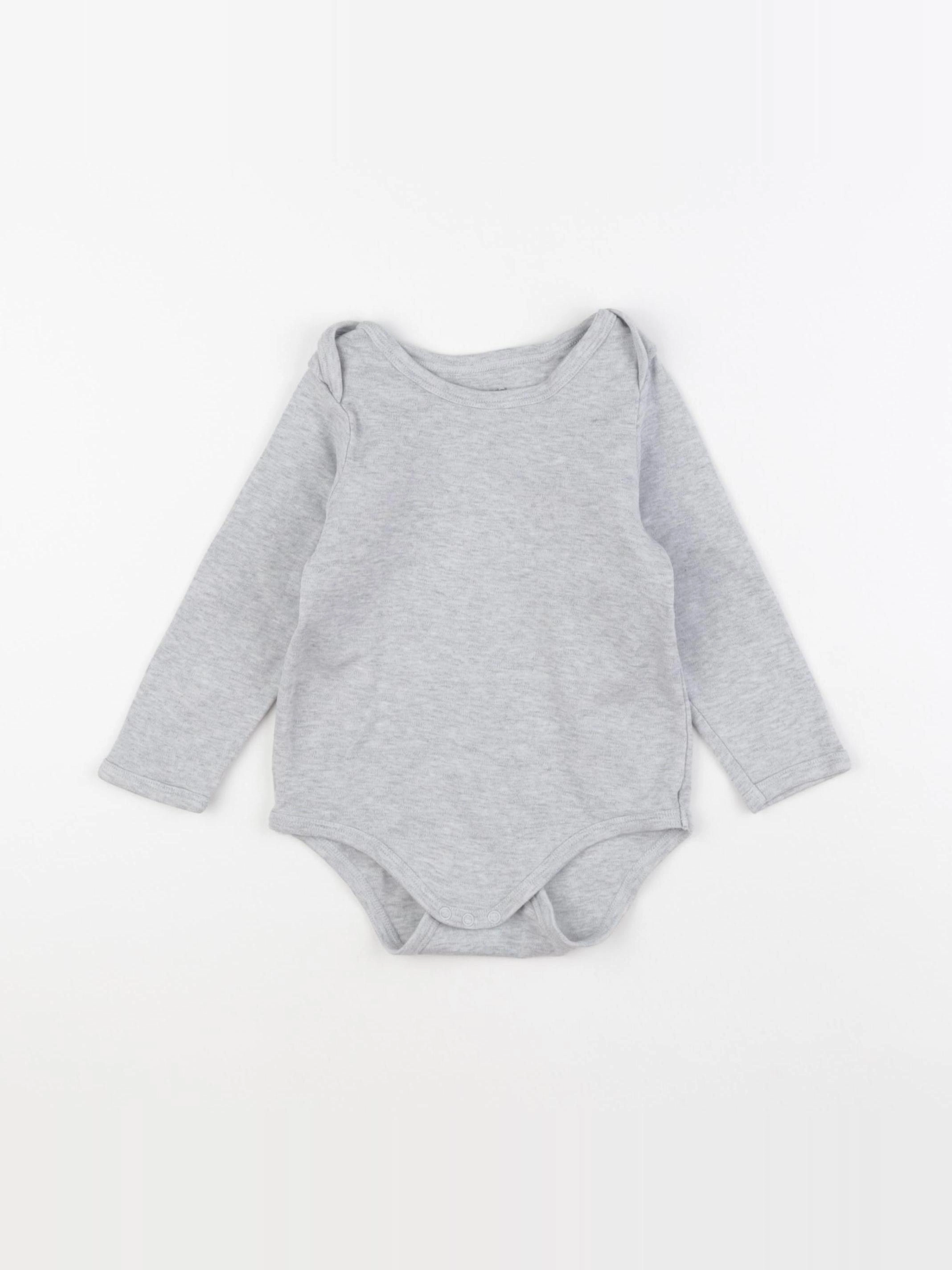 Vertbaudet - body gris - 24 mois