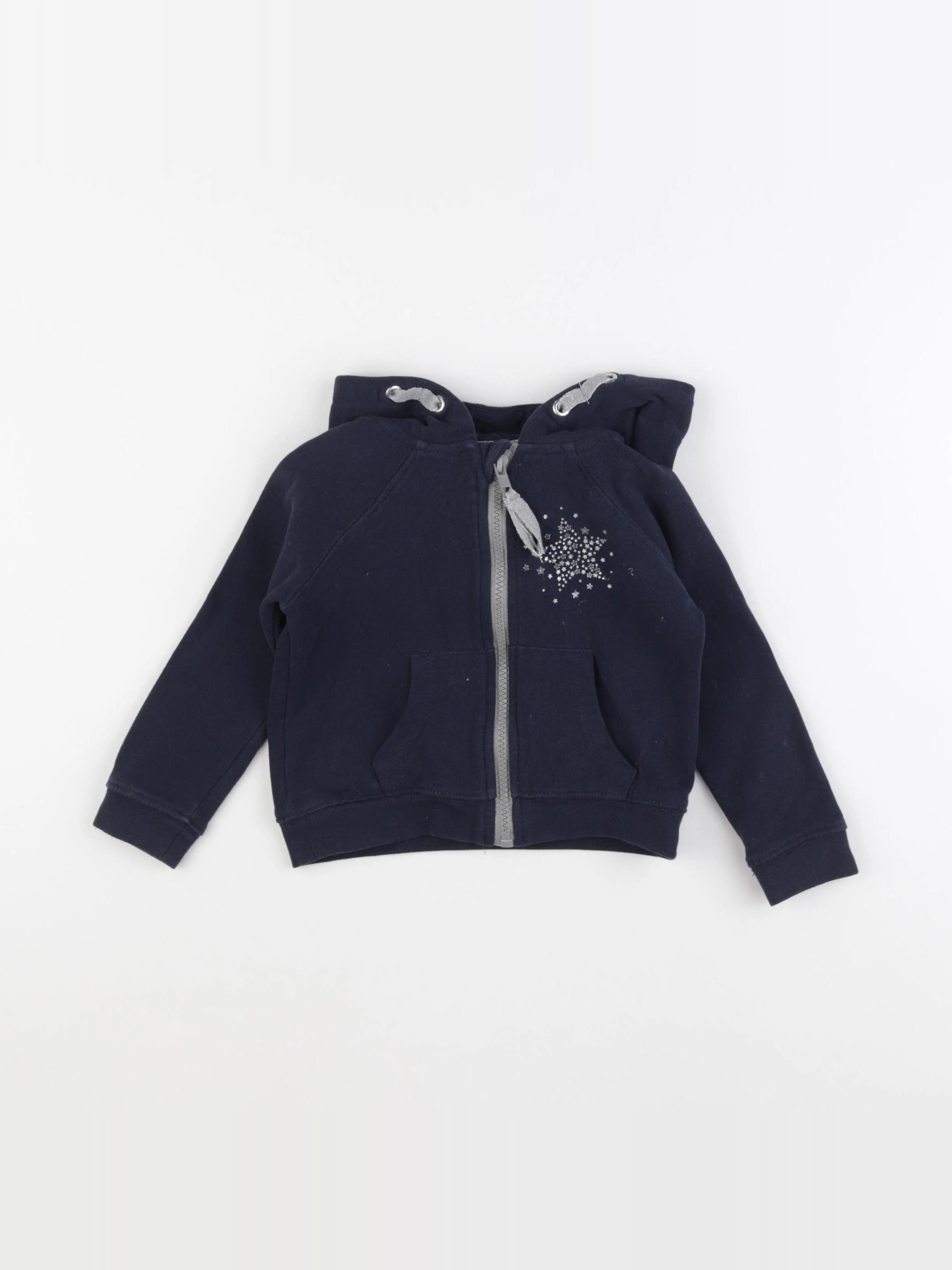 Vertbaudet - sweat bleu - 2 ans