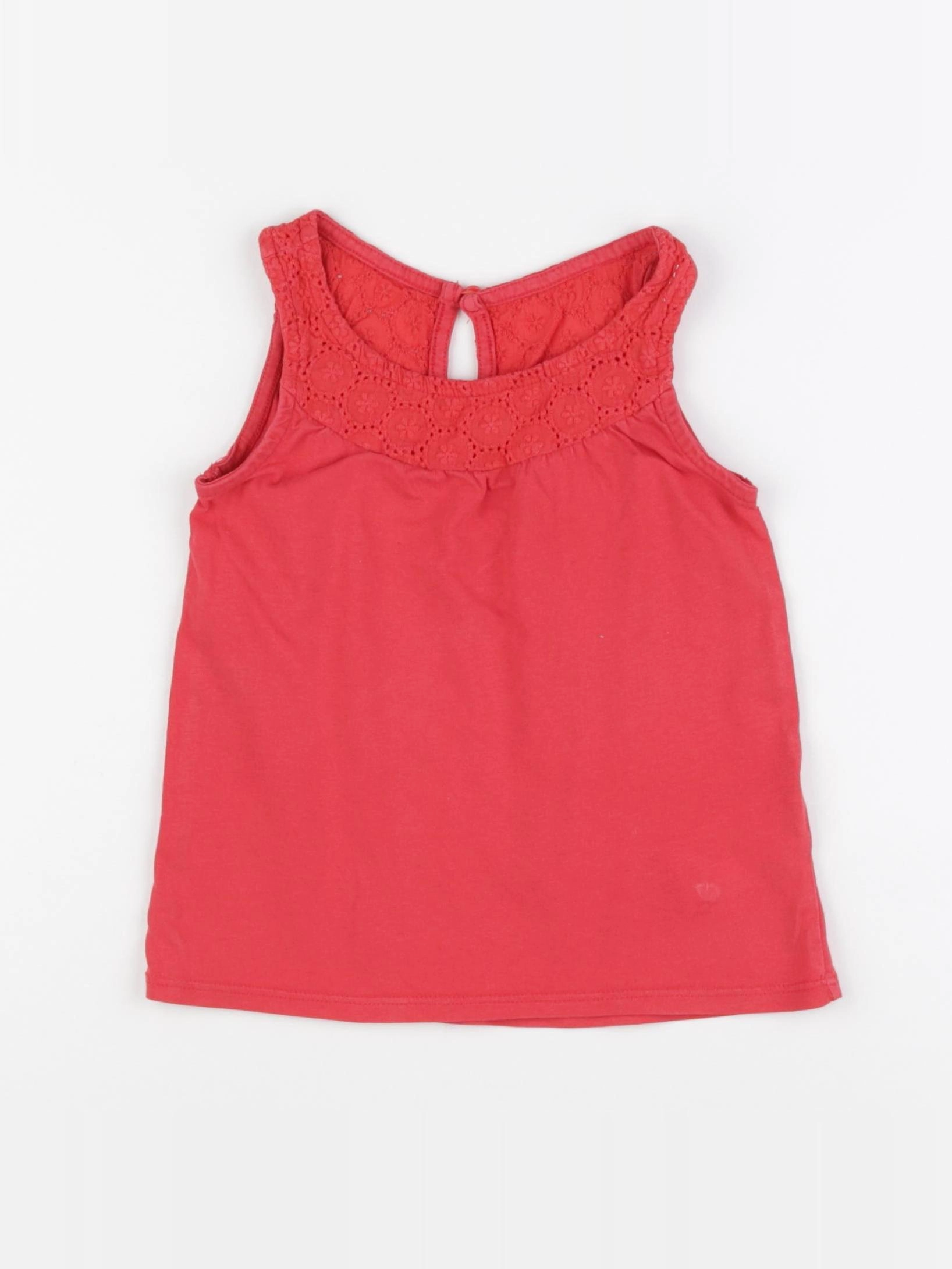Vertbaudet - tee-shirt rouge - 3 ans