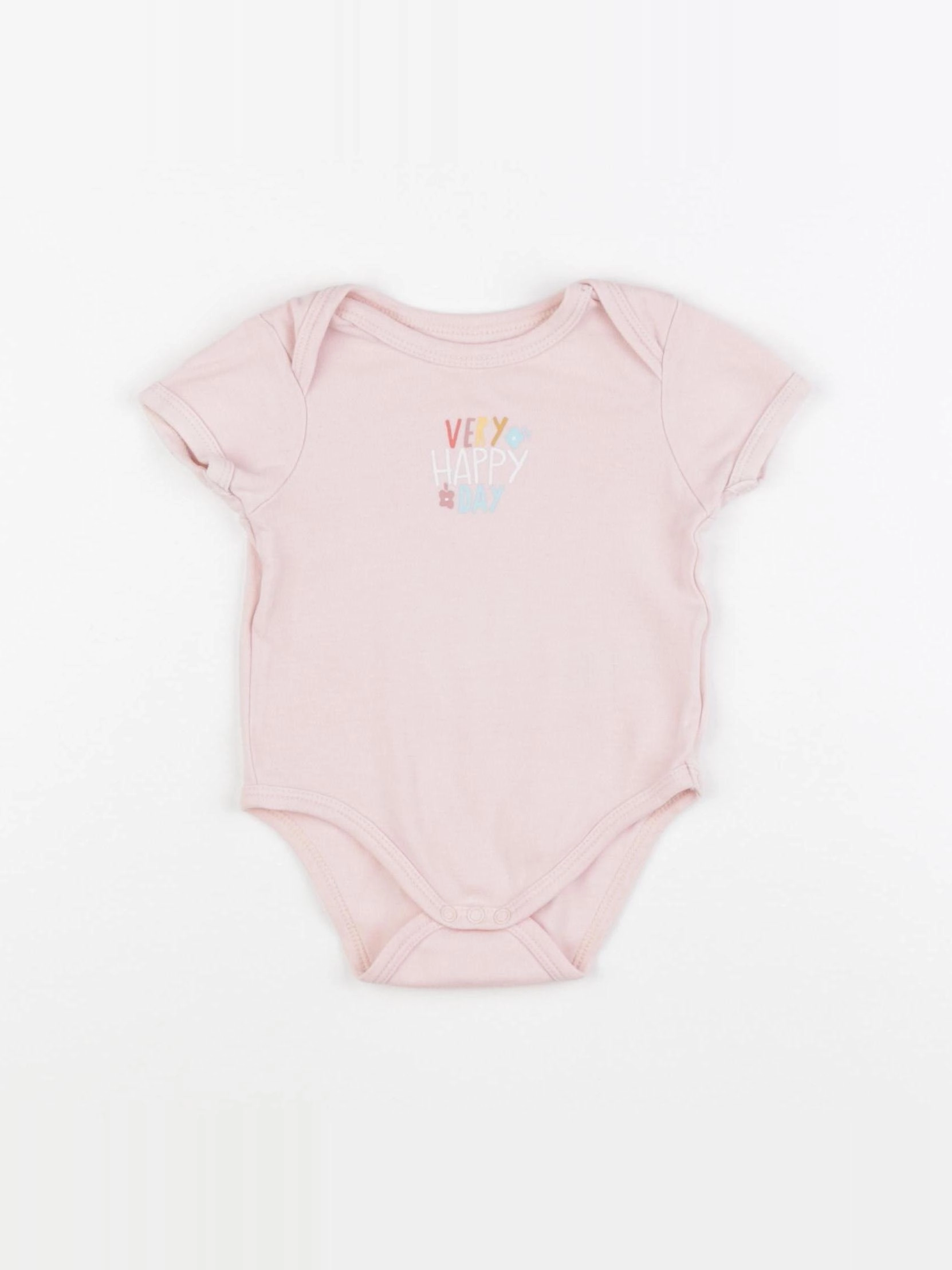 Vertbaudet - body rose - 6 mois