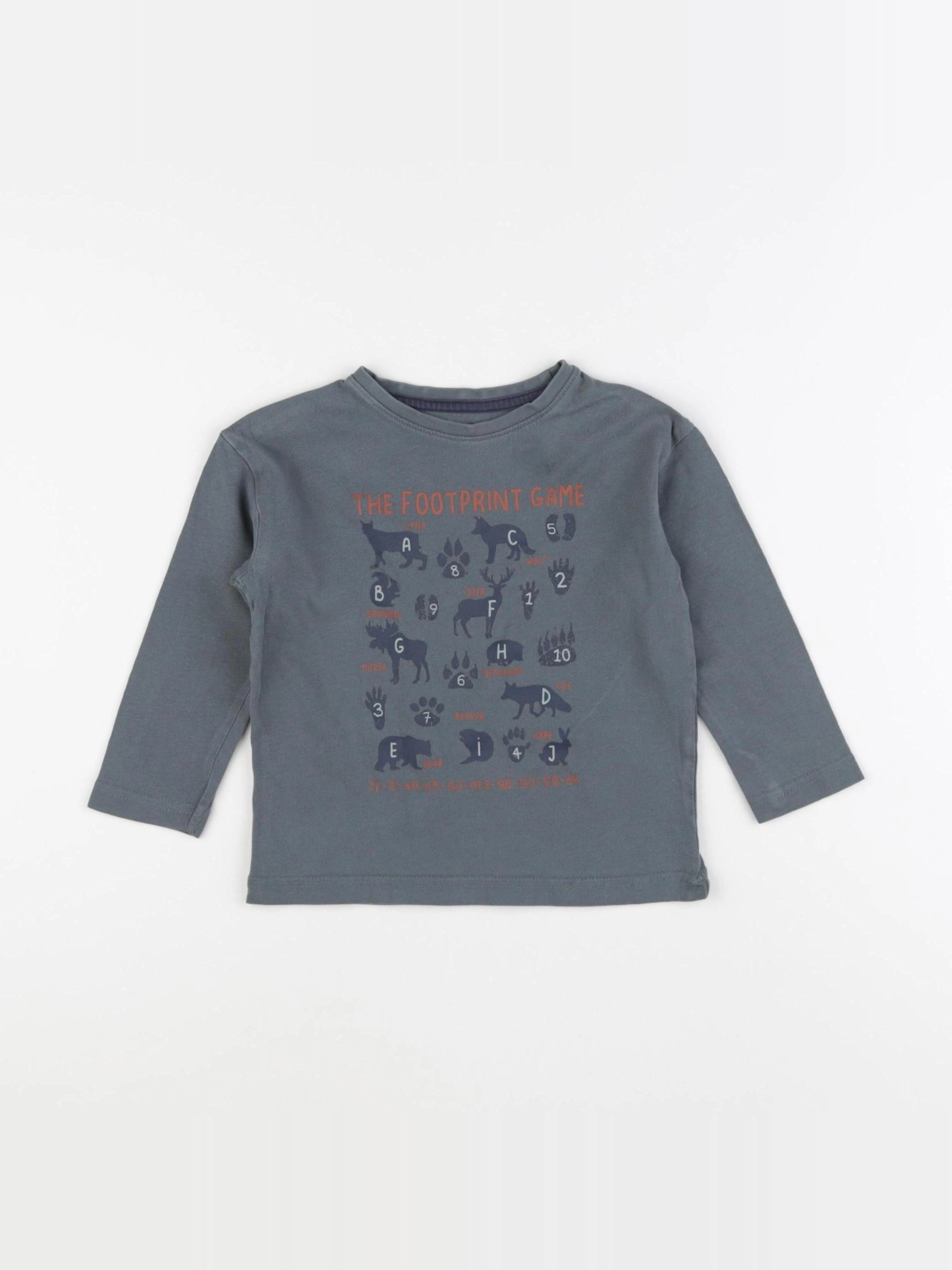 Vertbaudet - tee-shirt bleu - 3 ans