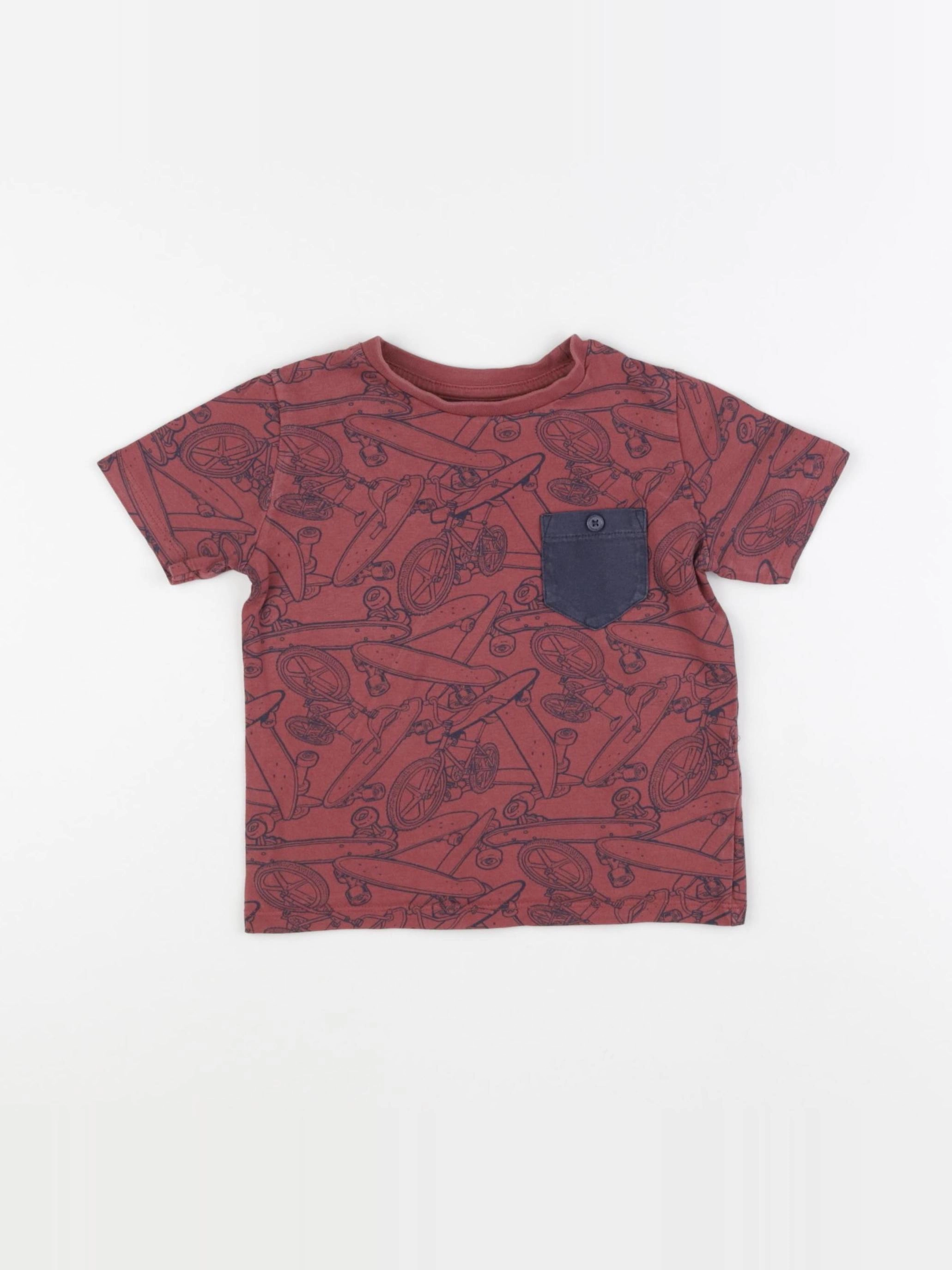 Vertbaudet - tee-shirt rouge - 3 ans