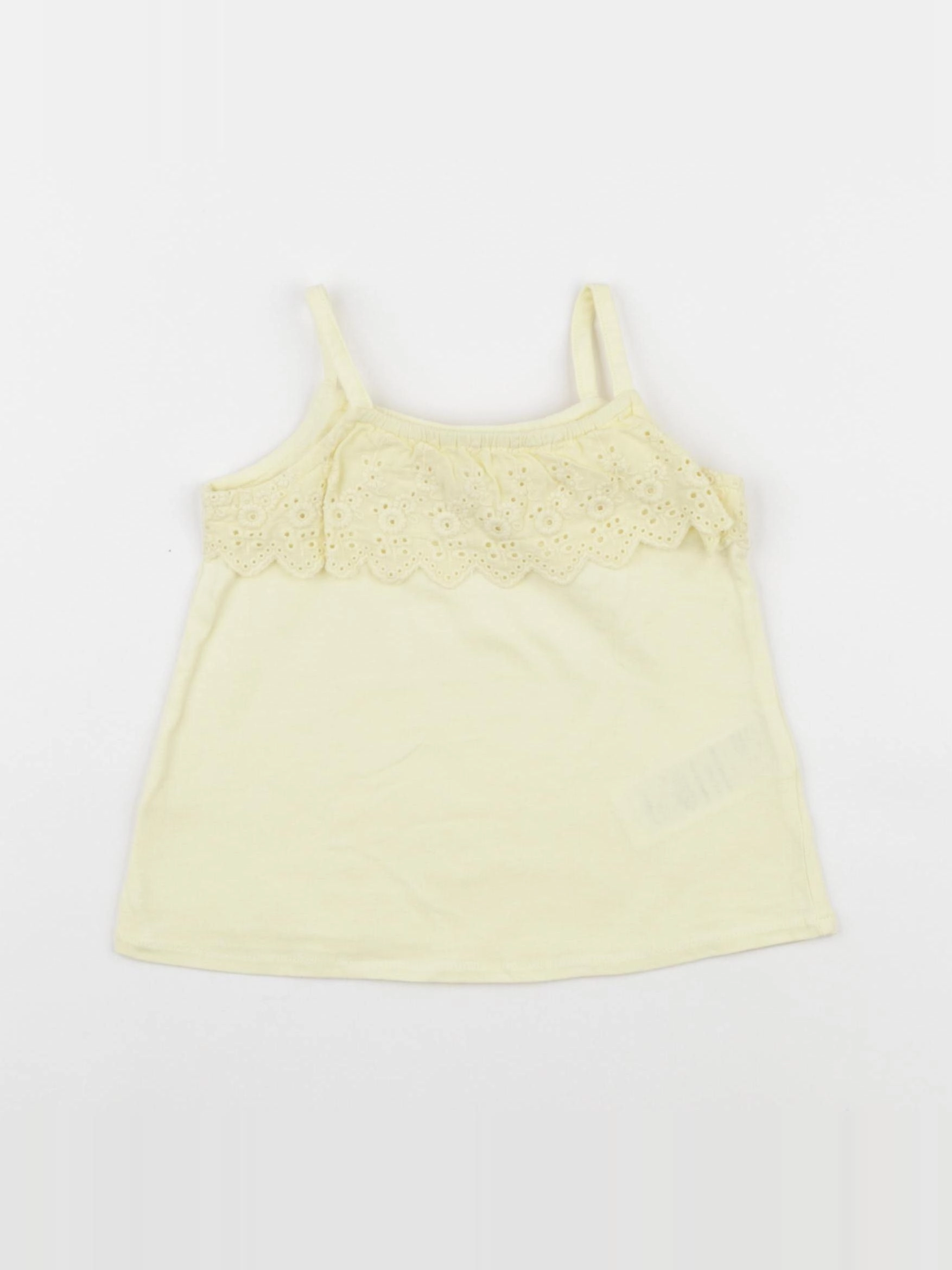 Vertbaudet - débardeur jaune - 2 ans