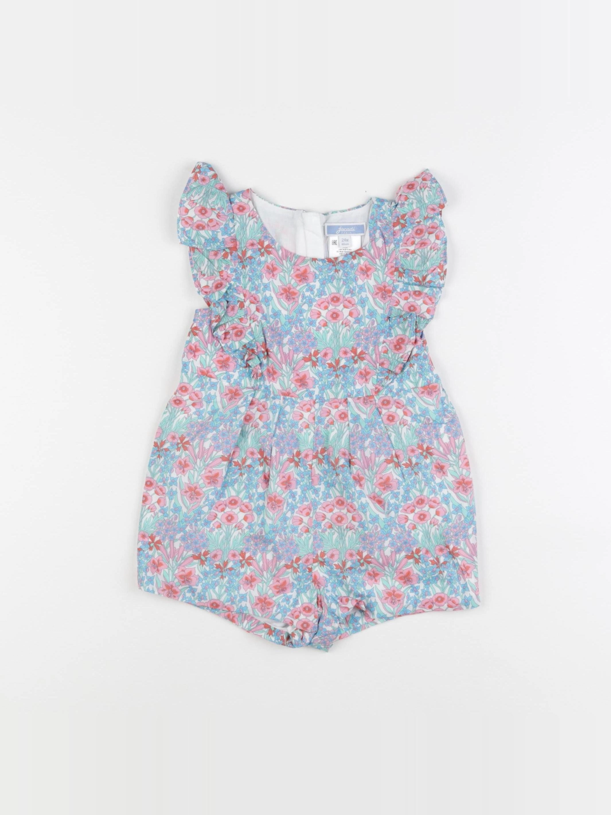Jacadi - combinaison liberty multicolore - 24 mois