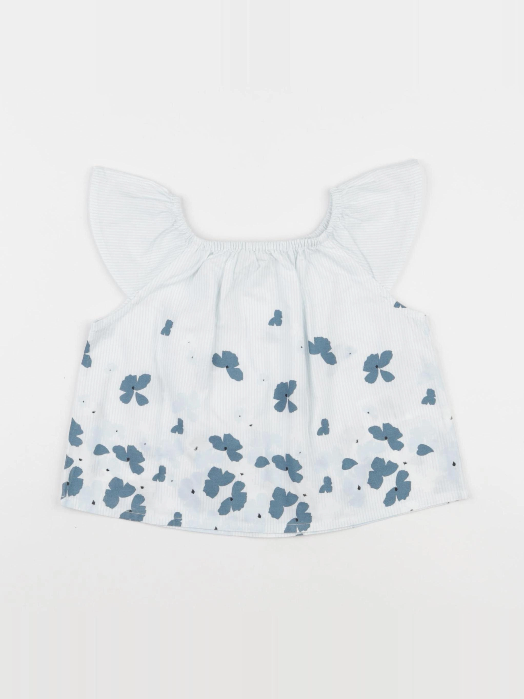 Vertbaudet - blouse bleu - 2 ans