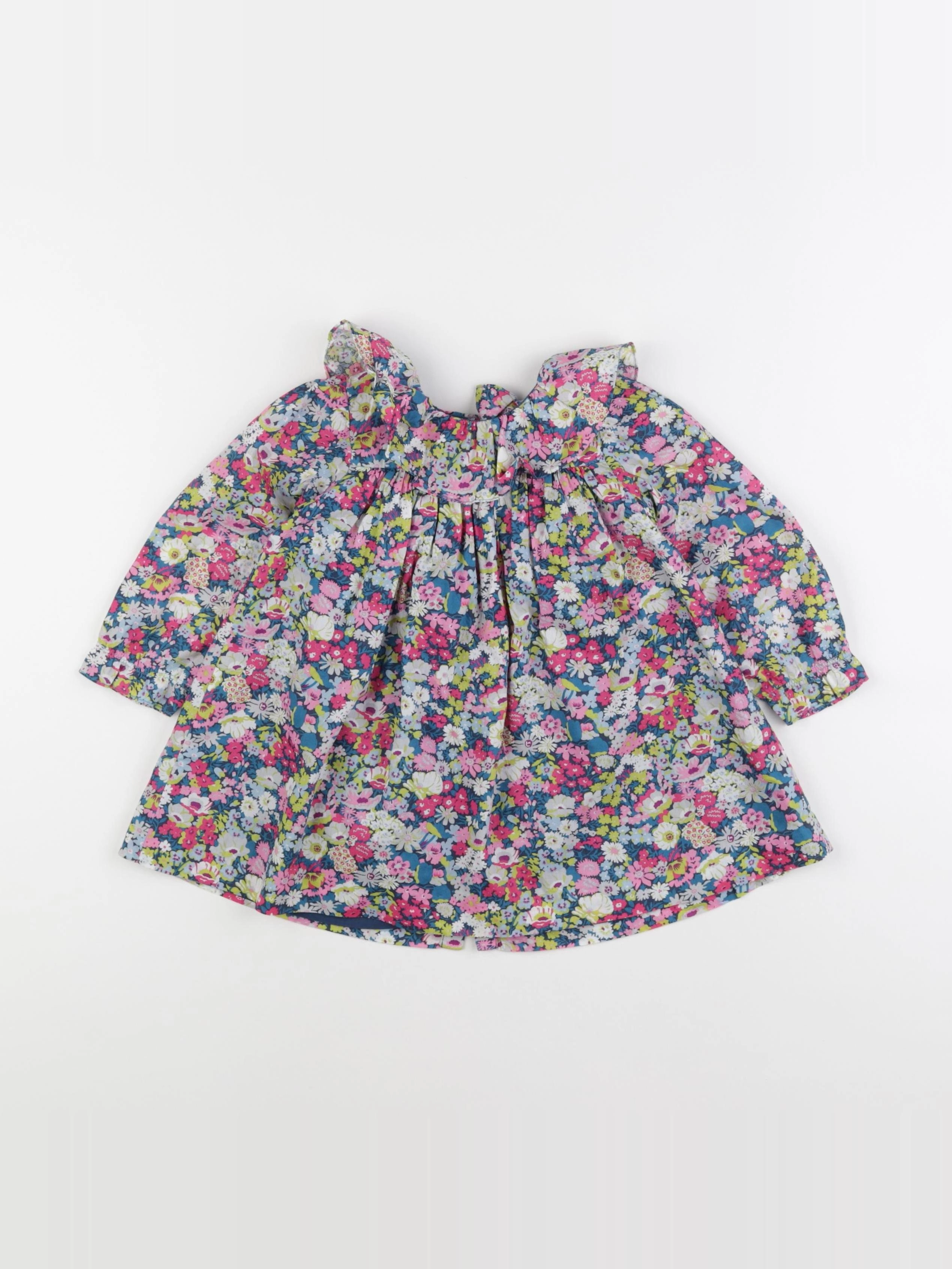 Jacadi - robe liberty multicolore - 18 mois