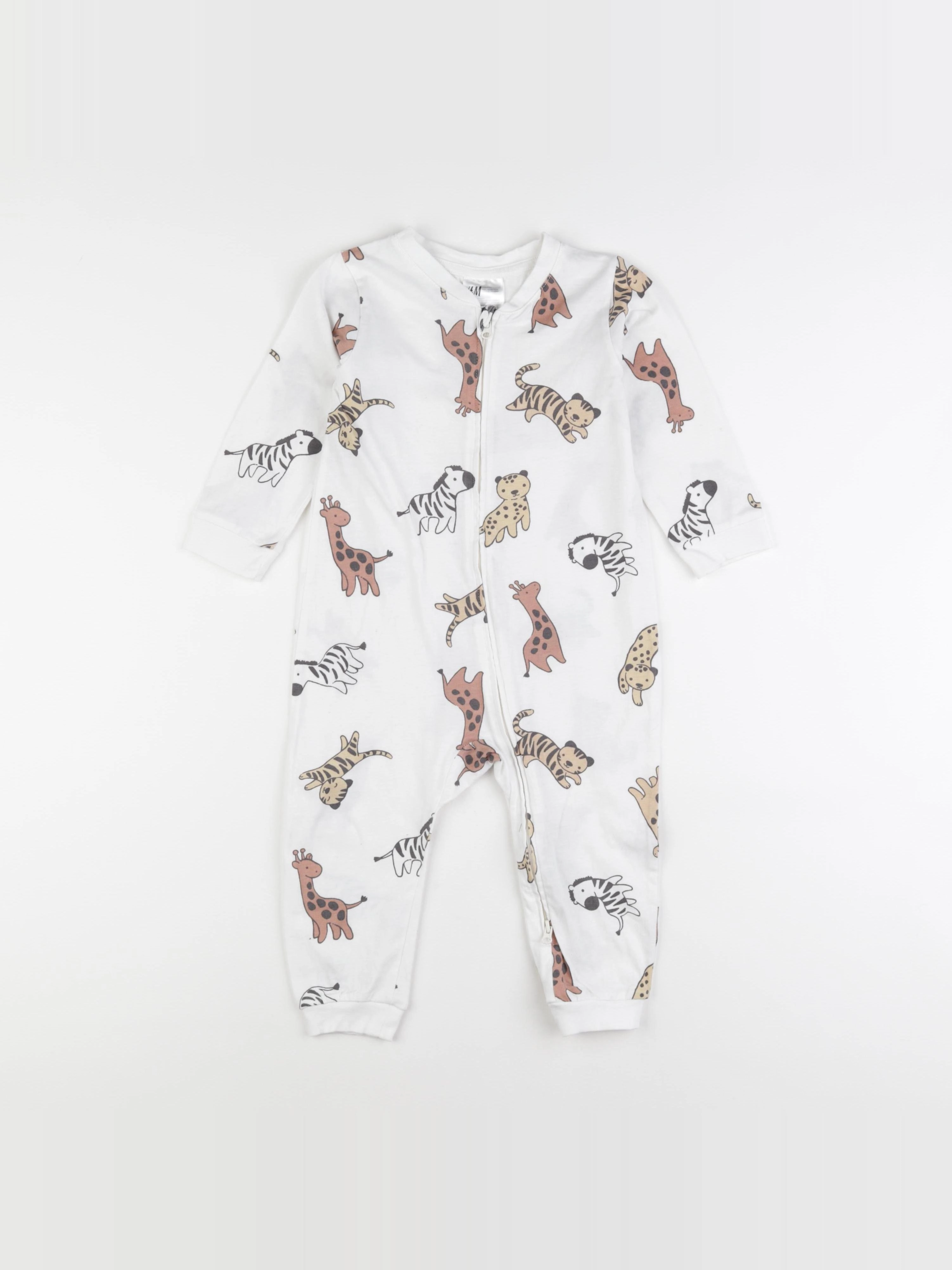 H&M - pyjama coton blanc - 12/18 mois