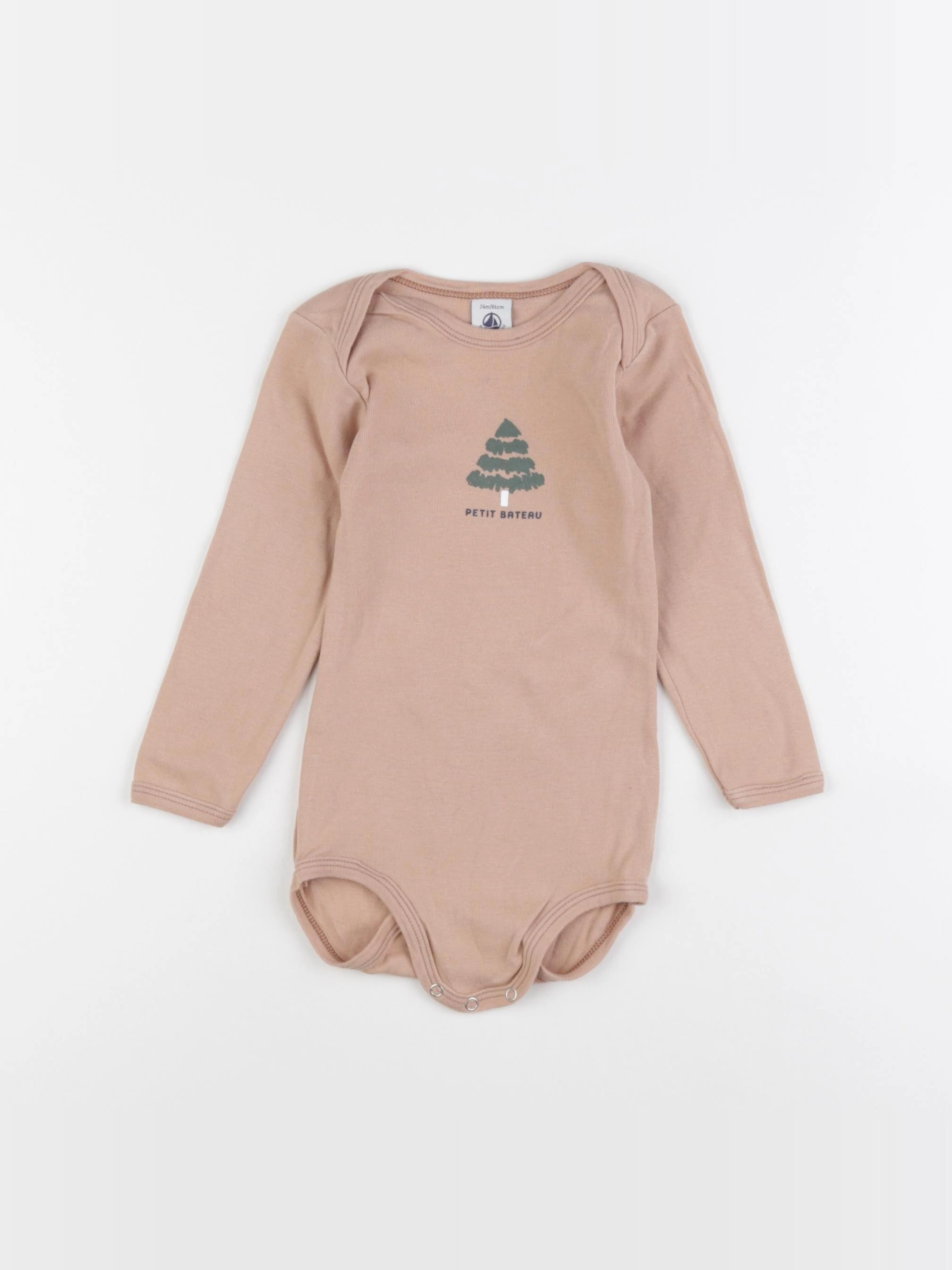 Petit Bateau - body beige - 24 mois