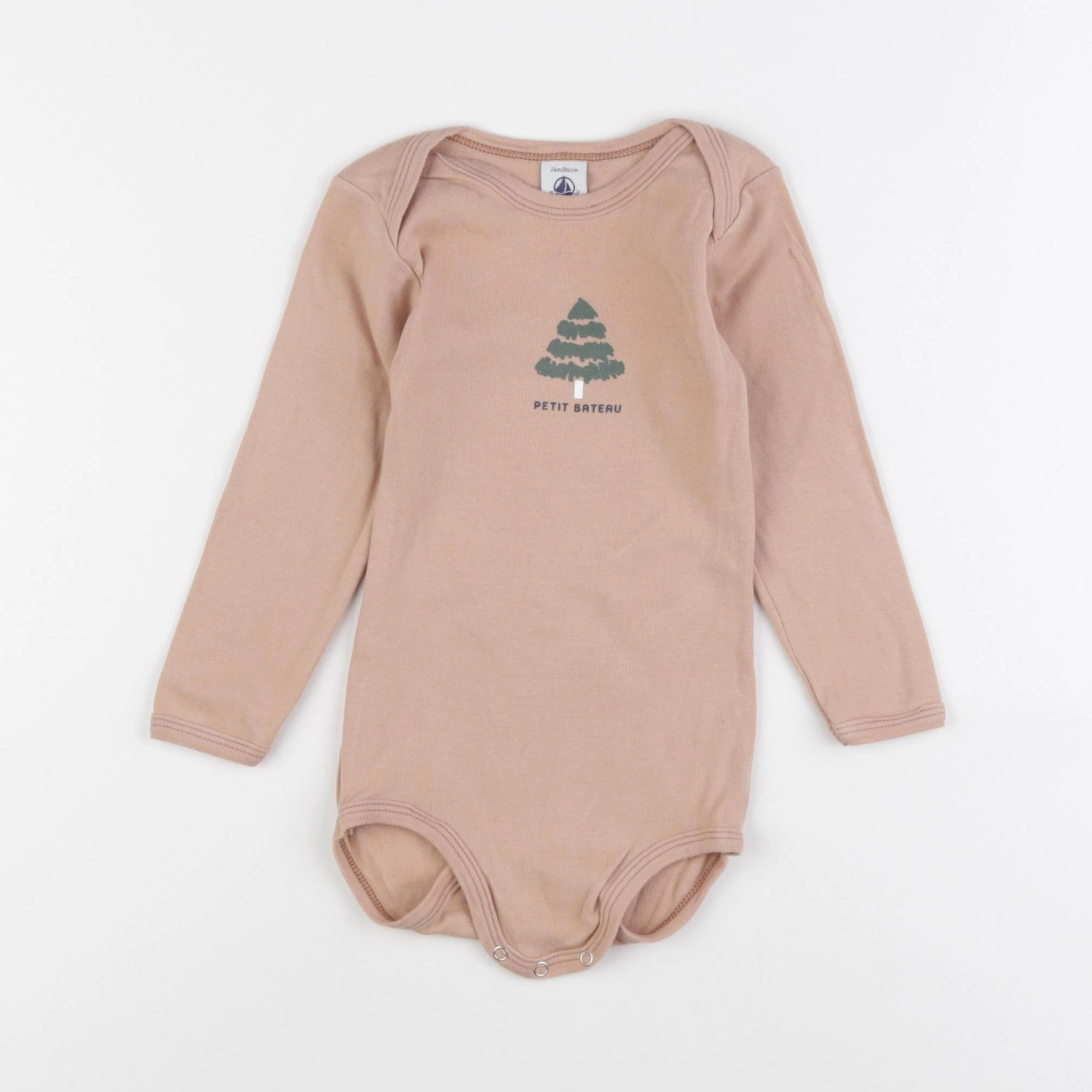 Petit Bateau - body beige - 24 mois