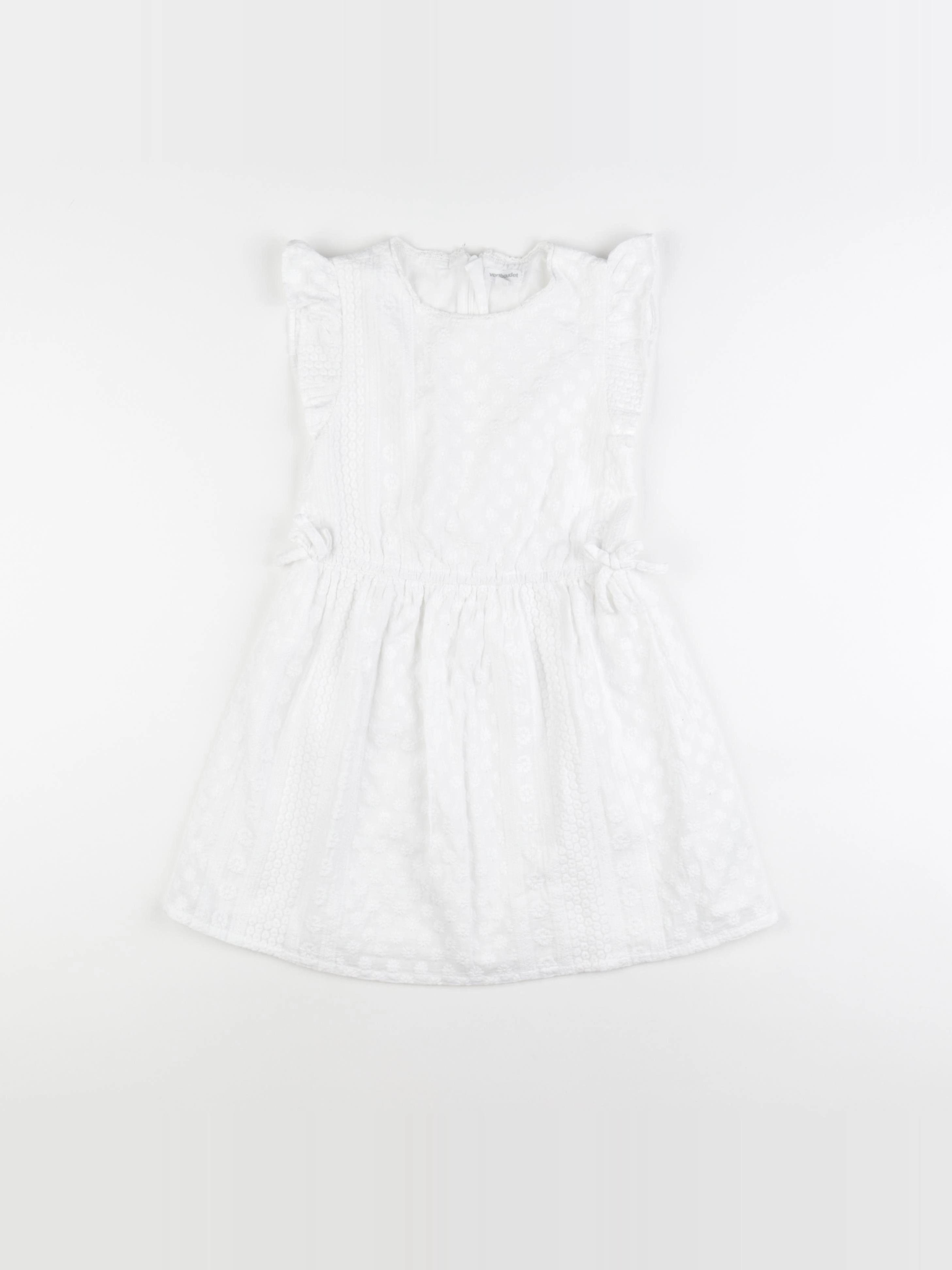 Vertbaudet - robe blanc - 7 ans