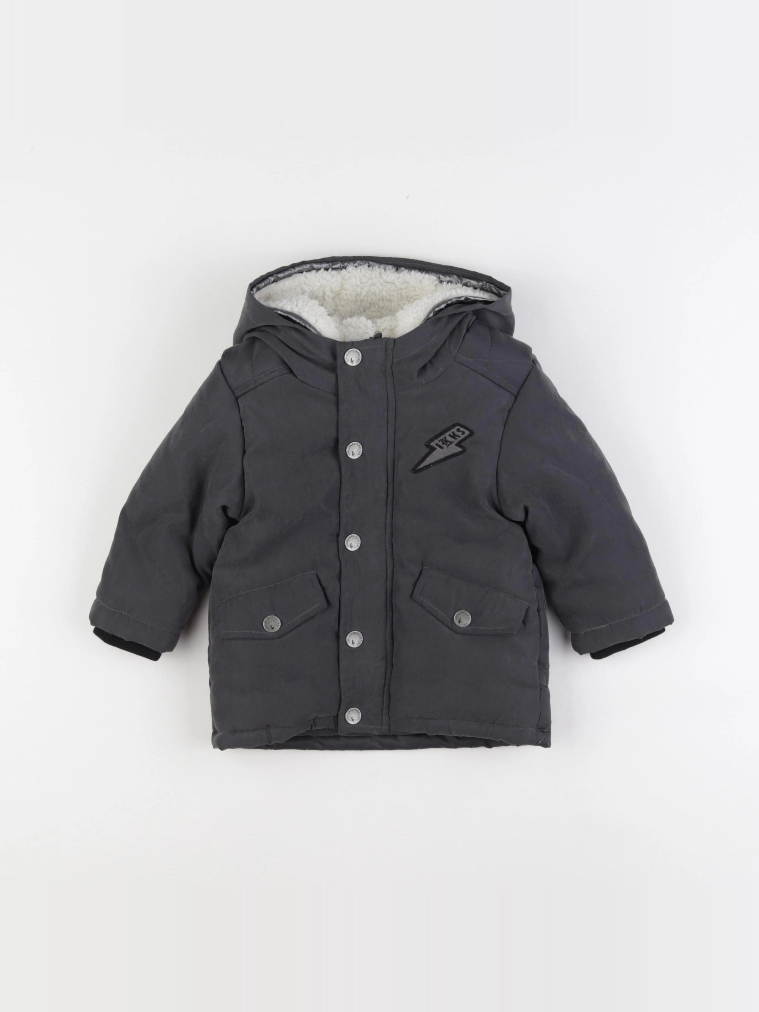 IKKS - manteau gris - 12 mois