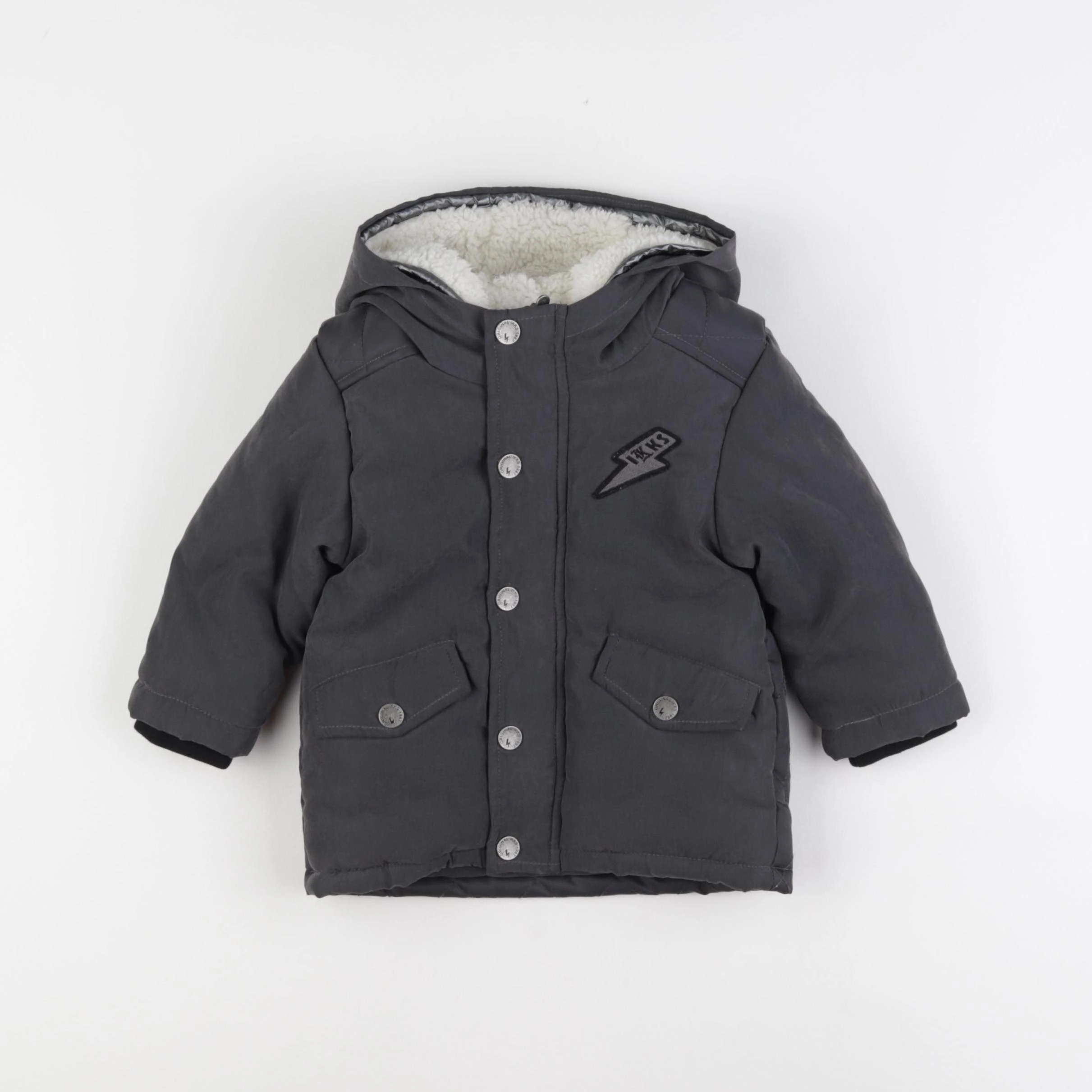 IKKS - manteau gris - 12 mois