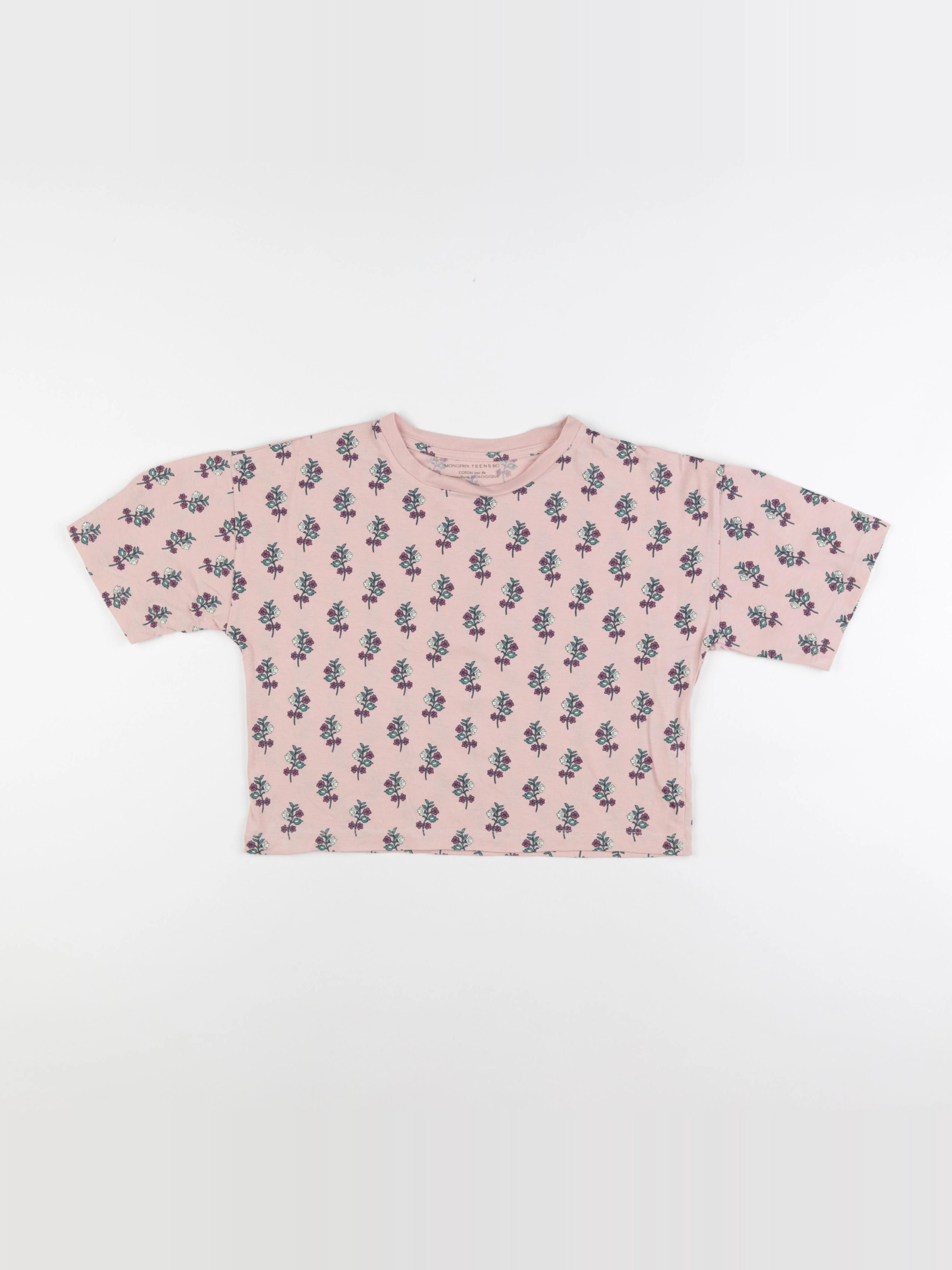 Monoprix - tee-shirt rose - 10 ans