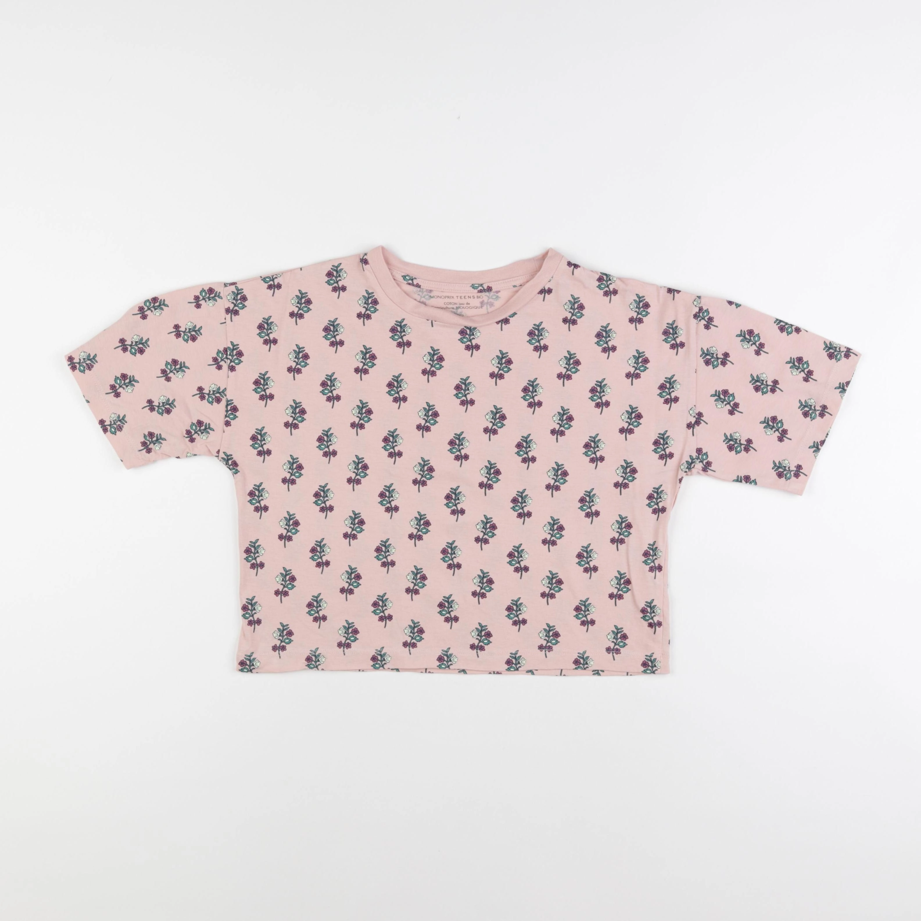 Monoprix - tee-shirt rose - 10 ans
