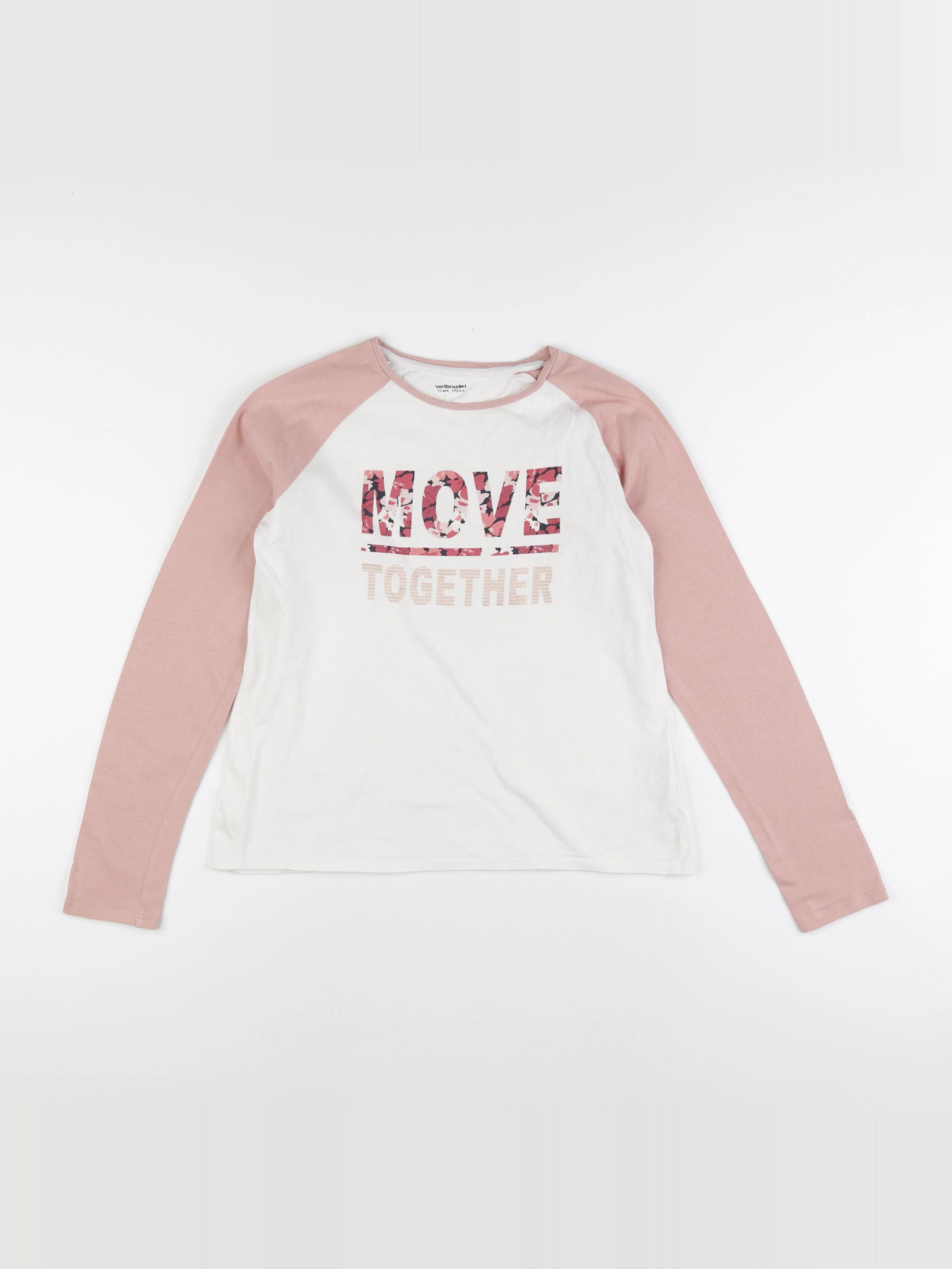 Vertbaudet - tee-shirt rose - 12 ans