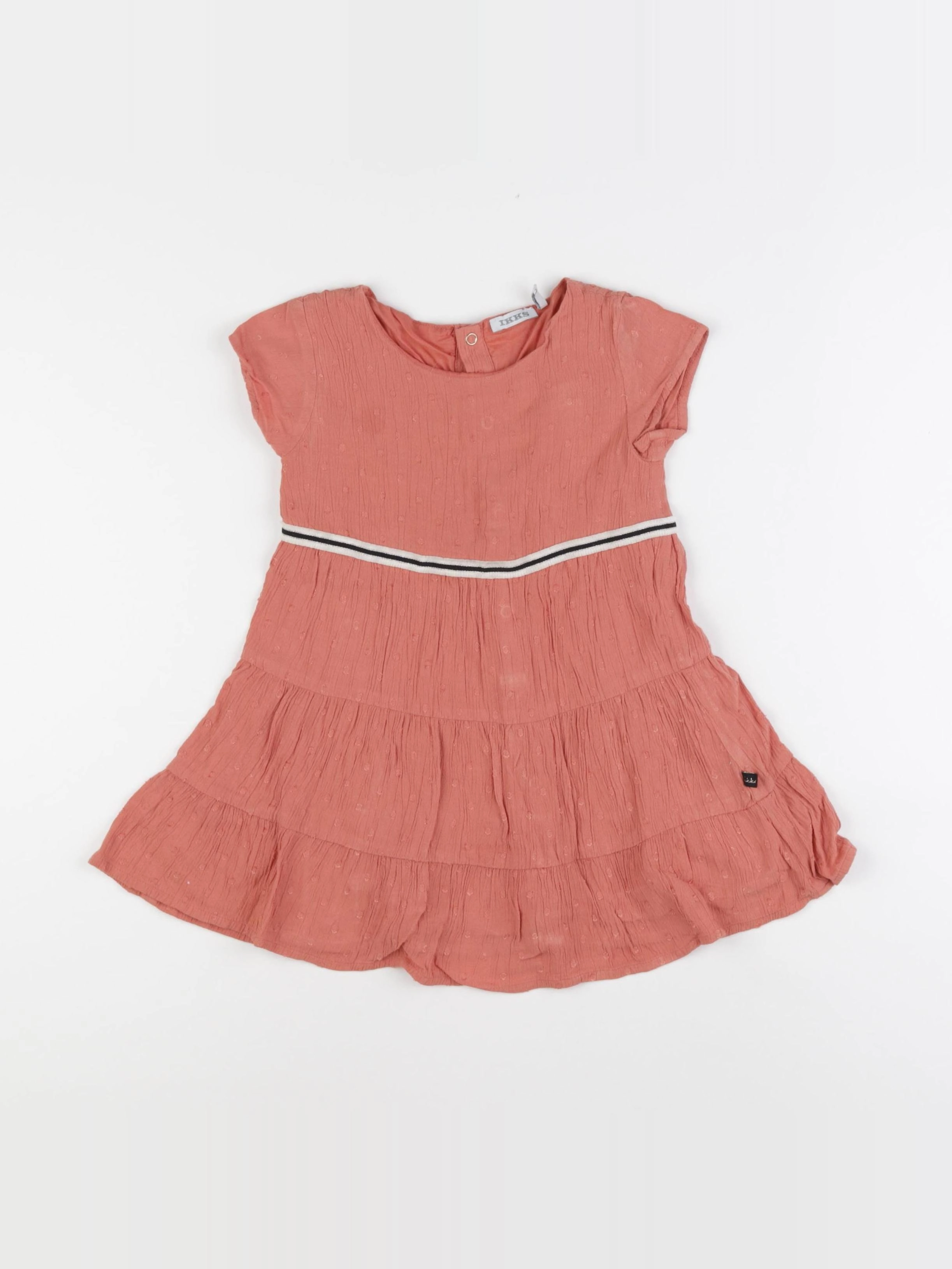 IKKS - robe orange - 2 ans