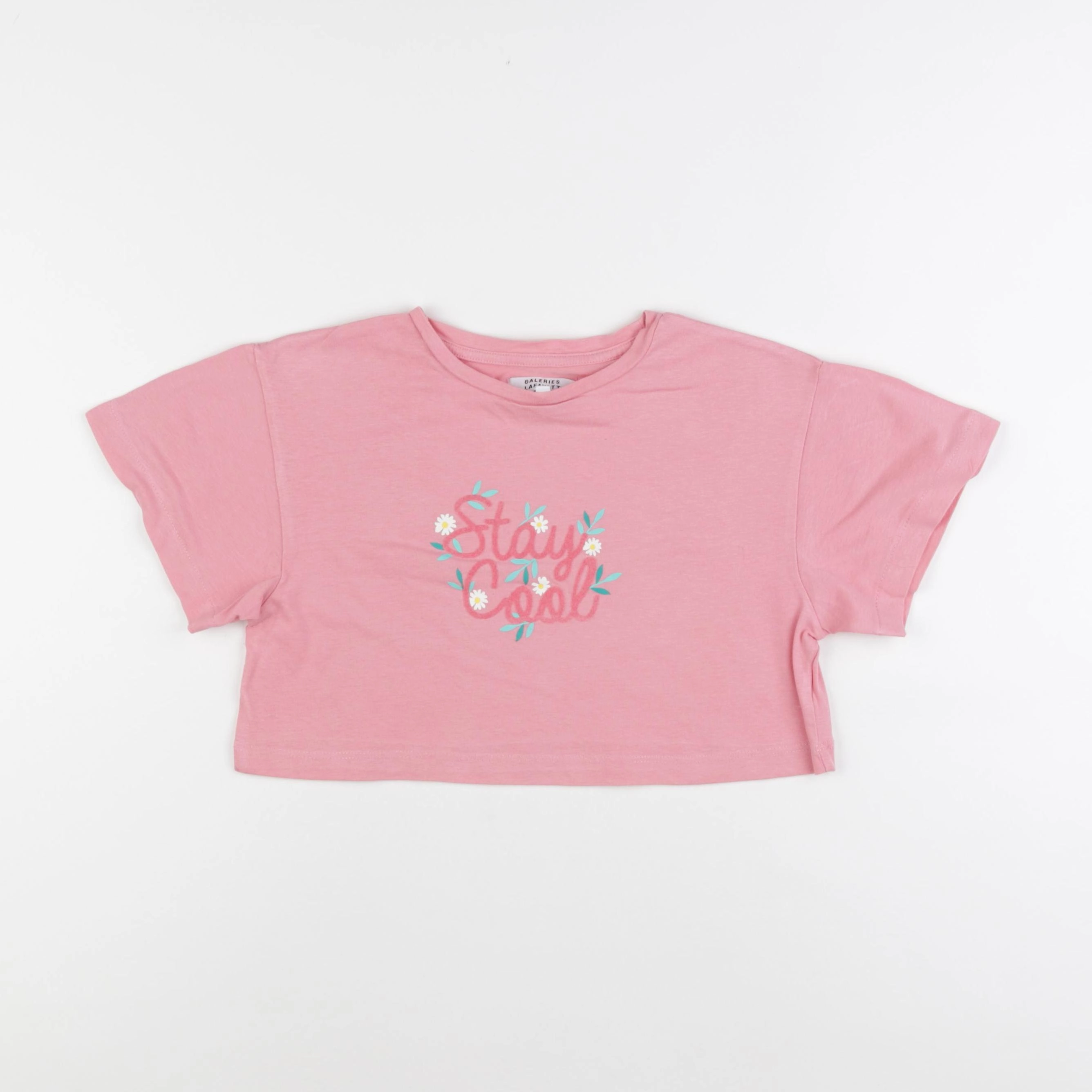 Galeries Lafayette - tee-shirt rose - 8 ans