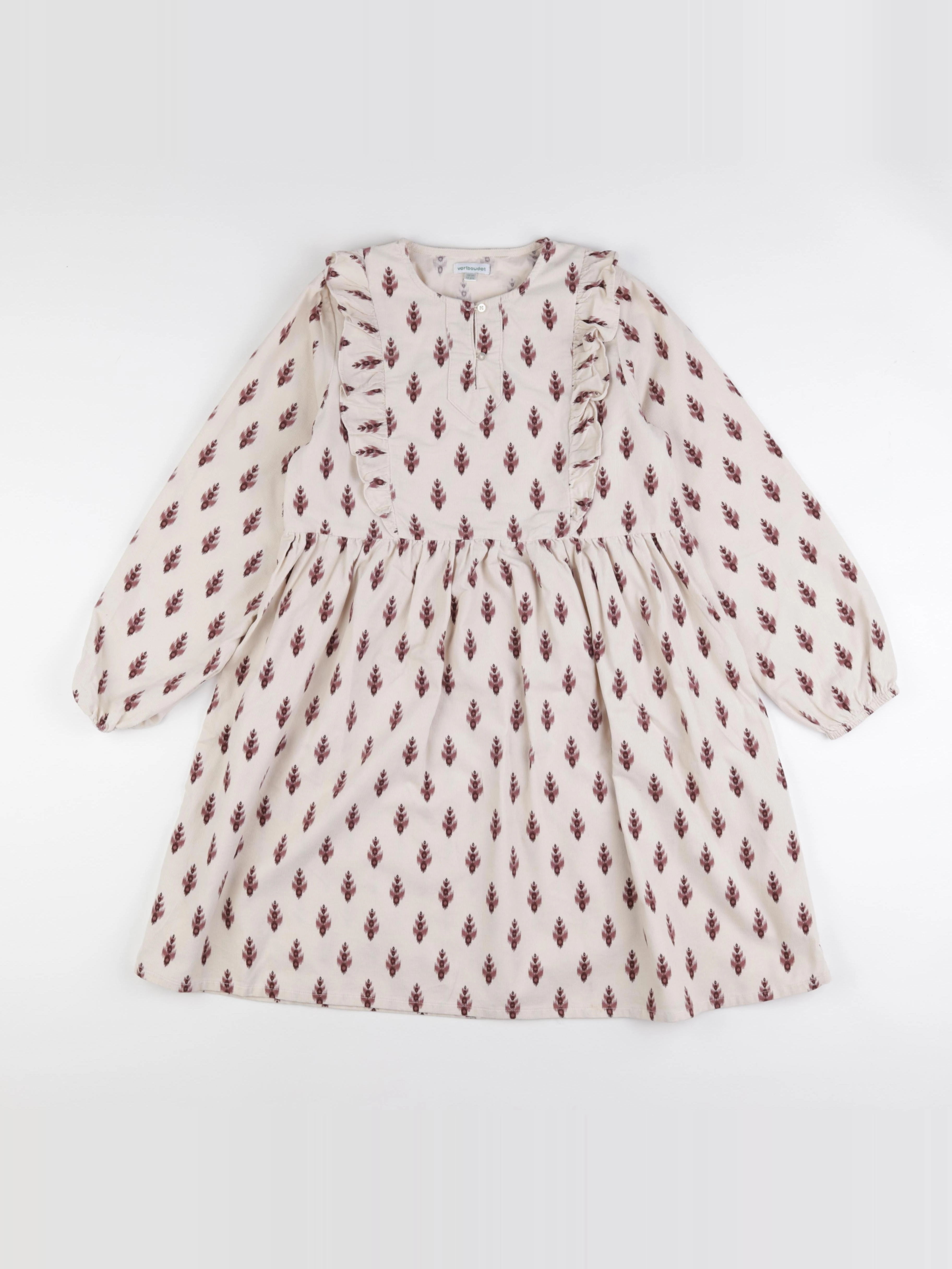 Vertbaudet - robe beige - 12 ans