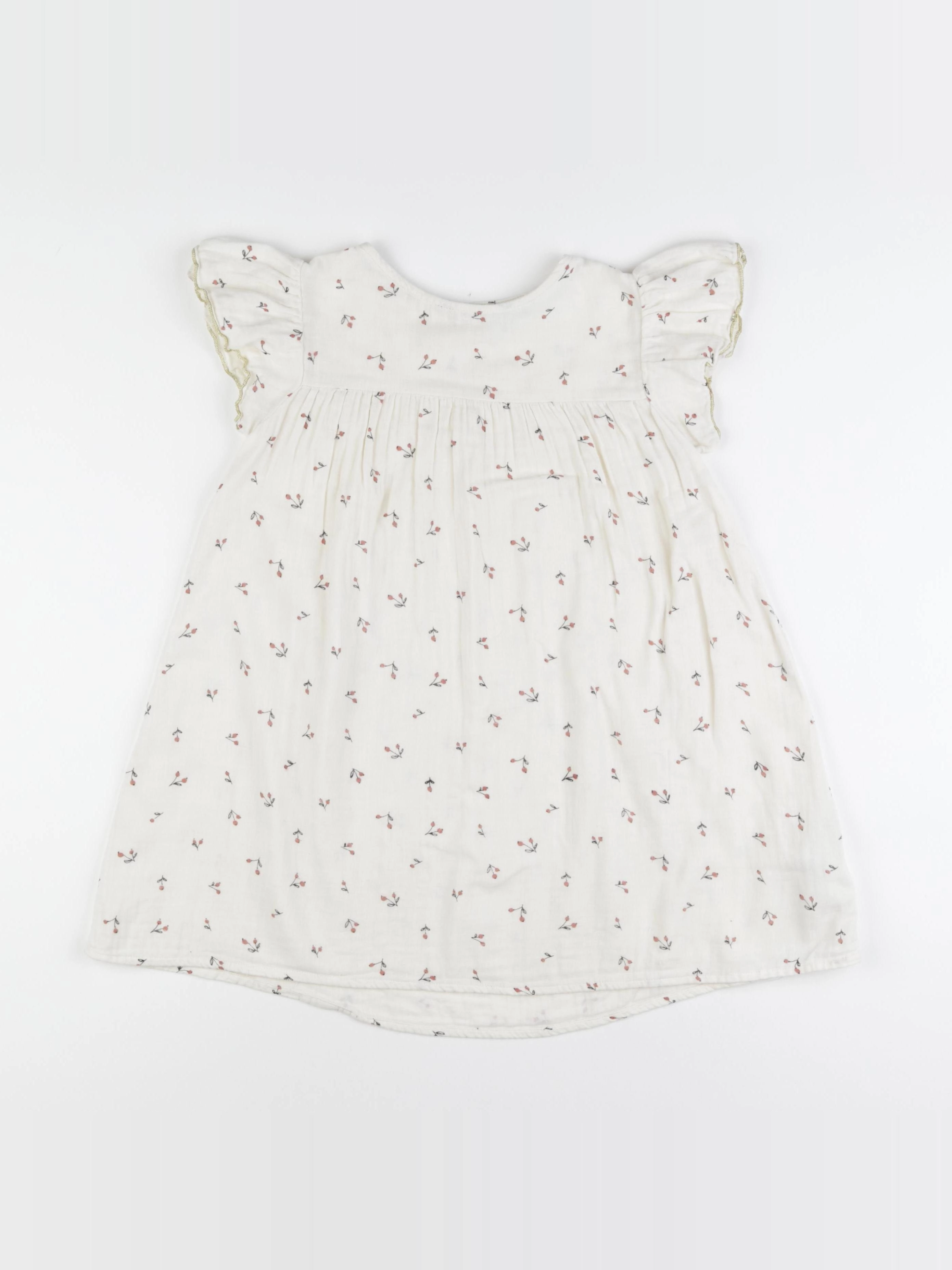 Vertbaudet - robe beige - 6 ans