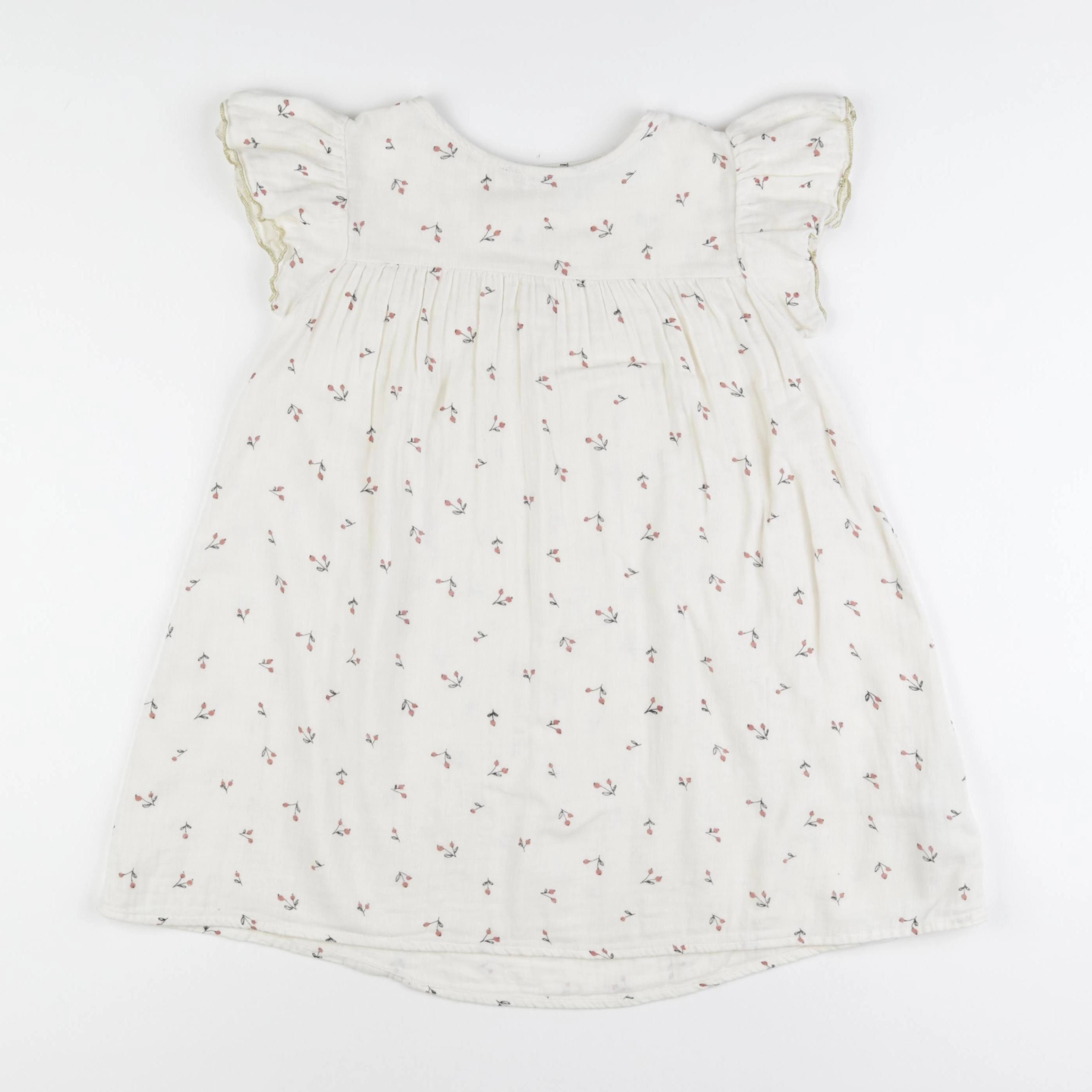 Vertbaudet - robe beige - 6 ans