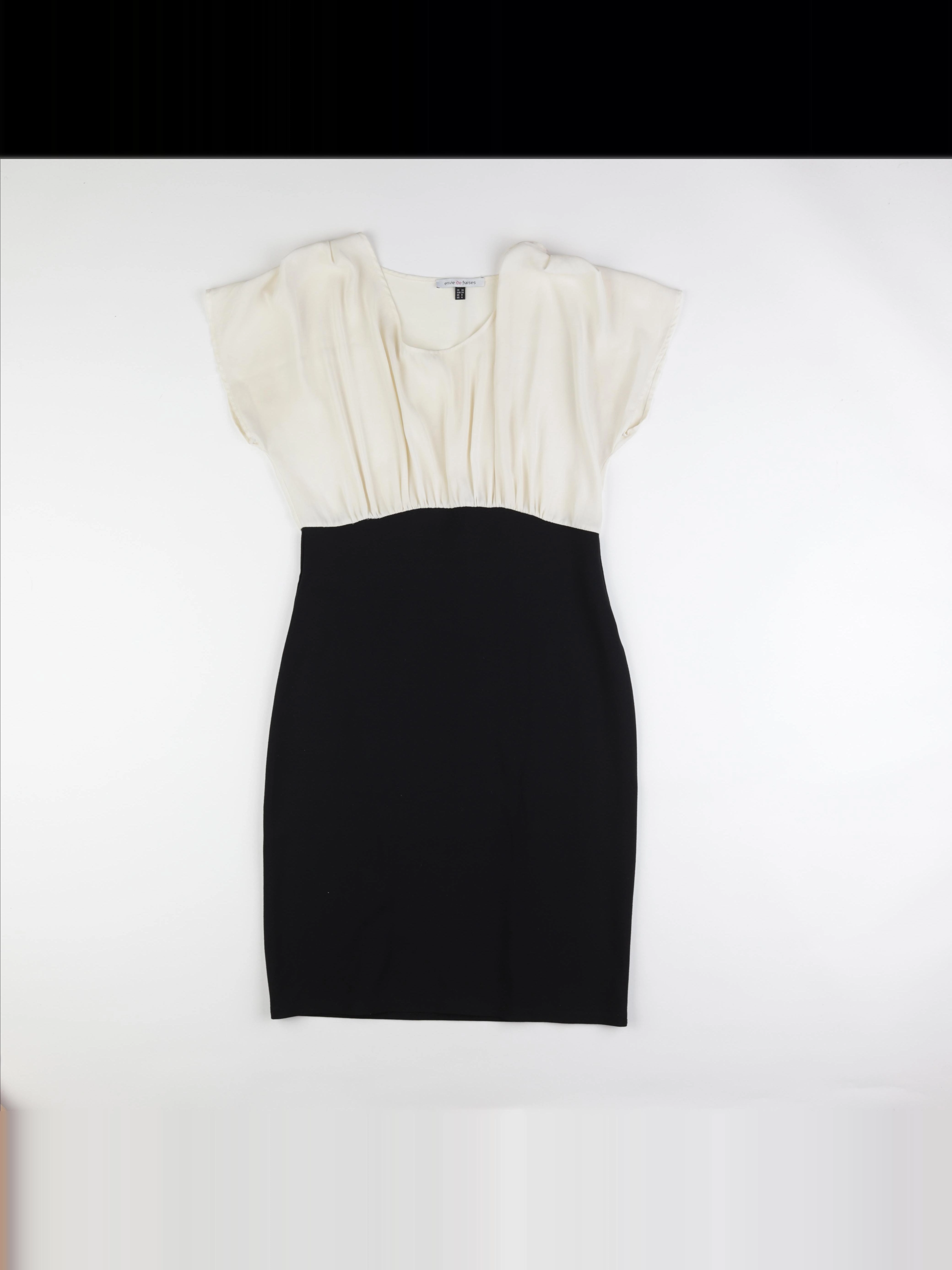 Envie de fraise - robe grossesse noir, beige - 36